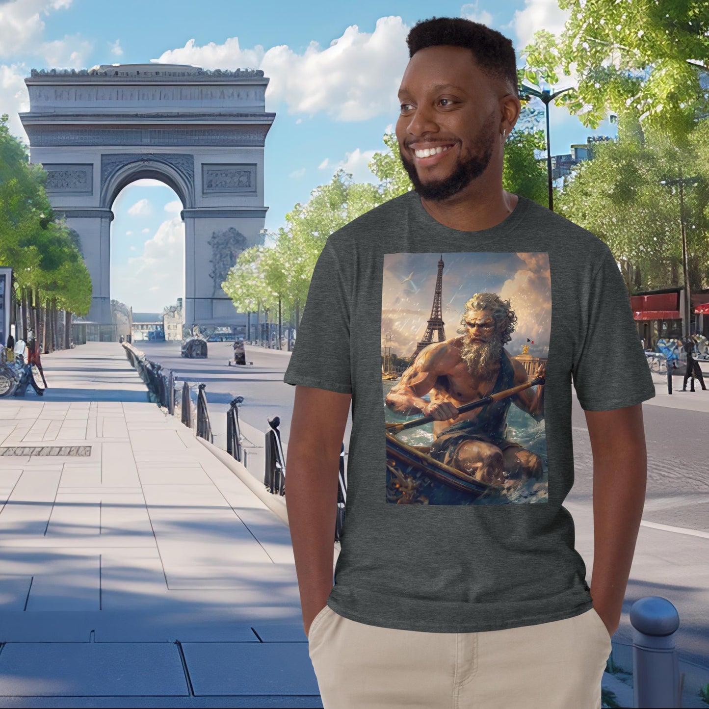 Olympia-Rudern-Zeus in Paris T-Shirt