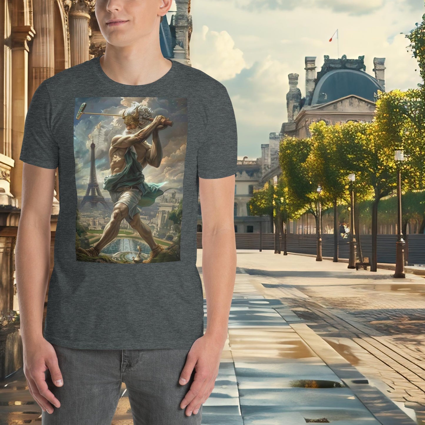 T-Shirt Golf Zeus für die Olympischen Spiele in Paris