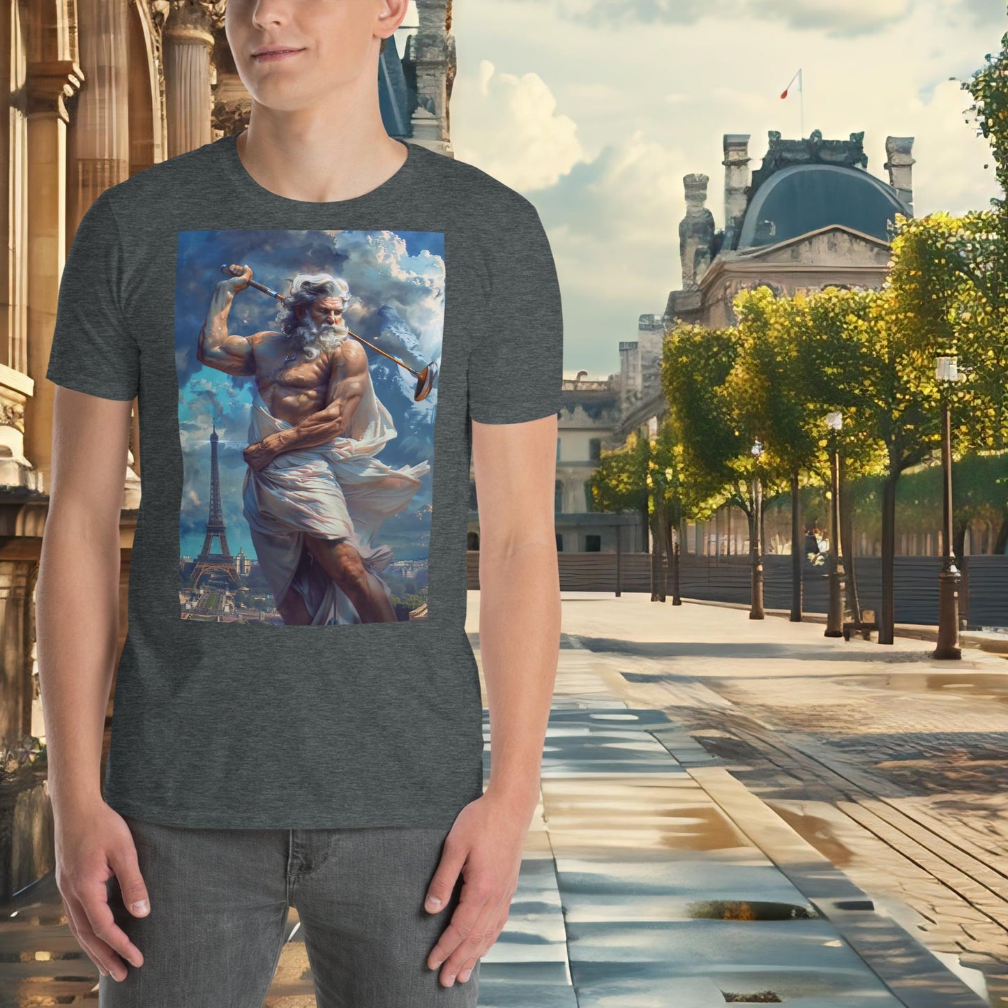 T-Shirt Golf Zeus für die Olympischen Spiele in Paris