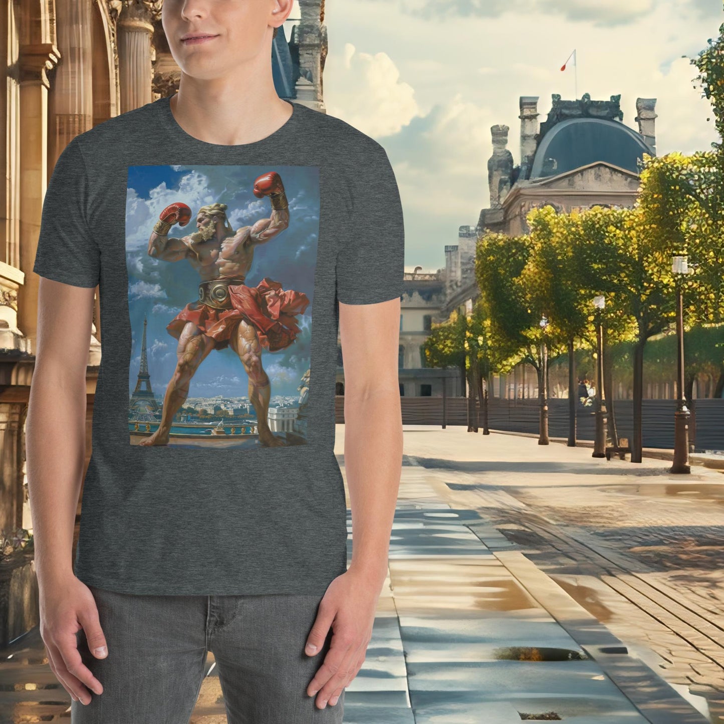 T-shirt Zeus de boxe Jeux Olympiques de Paris