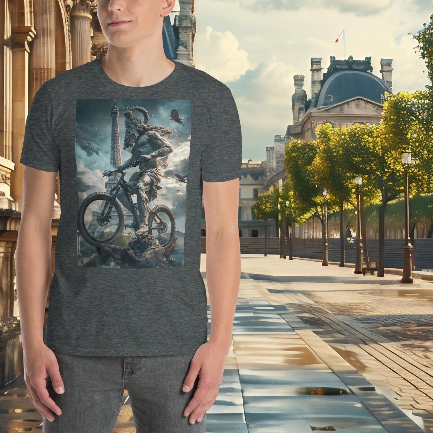 Paris Olympics Mountain Cycling Zeus T-Shirt