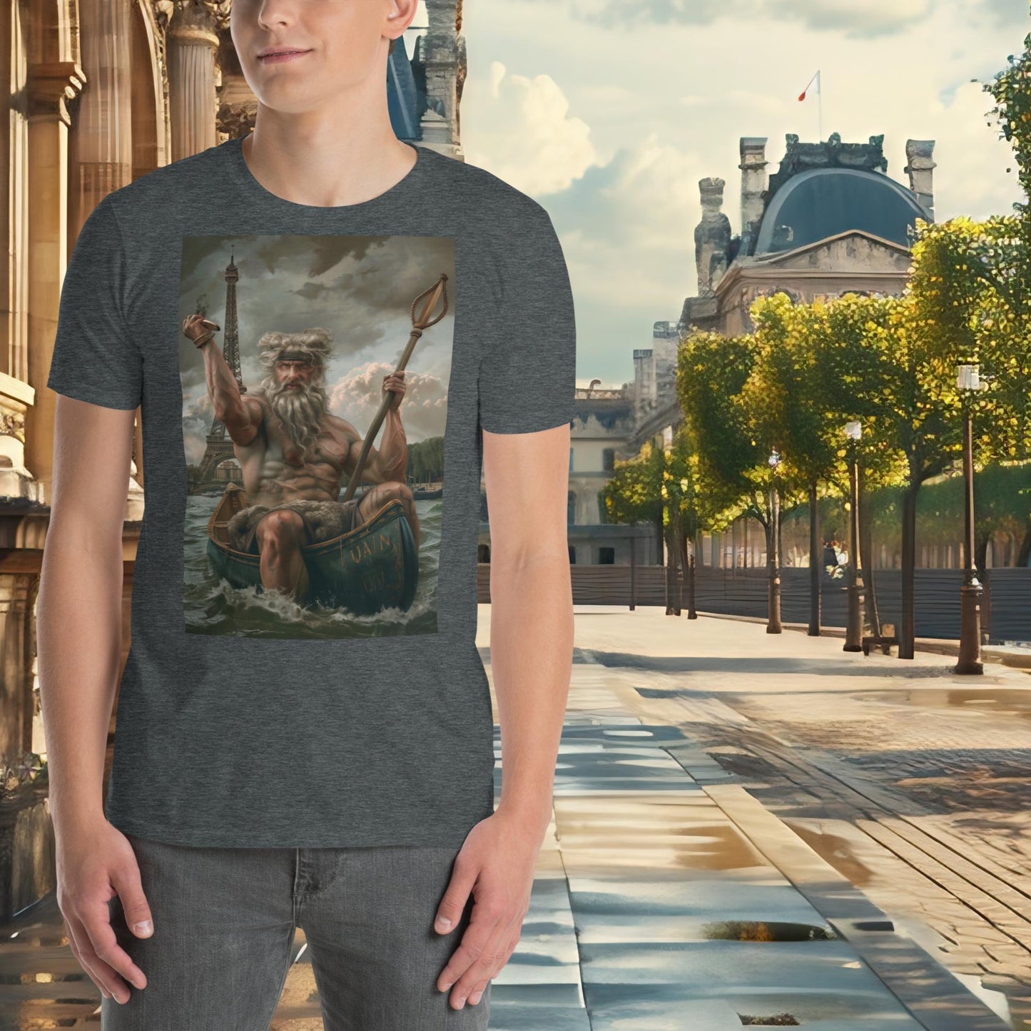 Paris Olympics Canoe Zeus T-Shirt