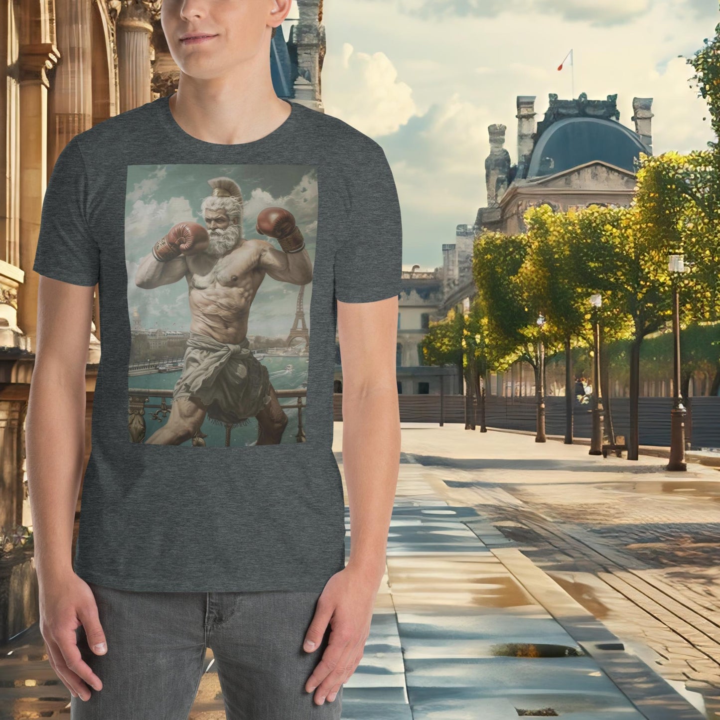 T-shirt Zeus de boxe Jeux Olympiques de Paris