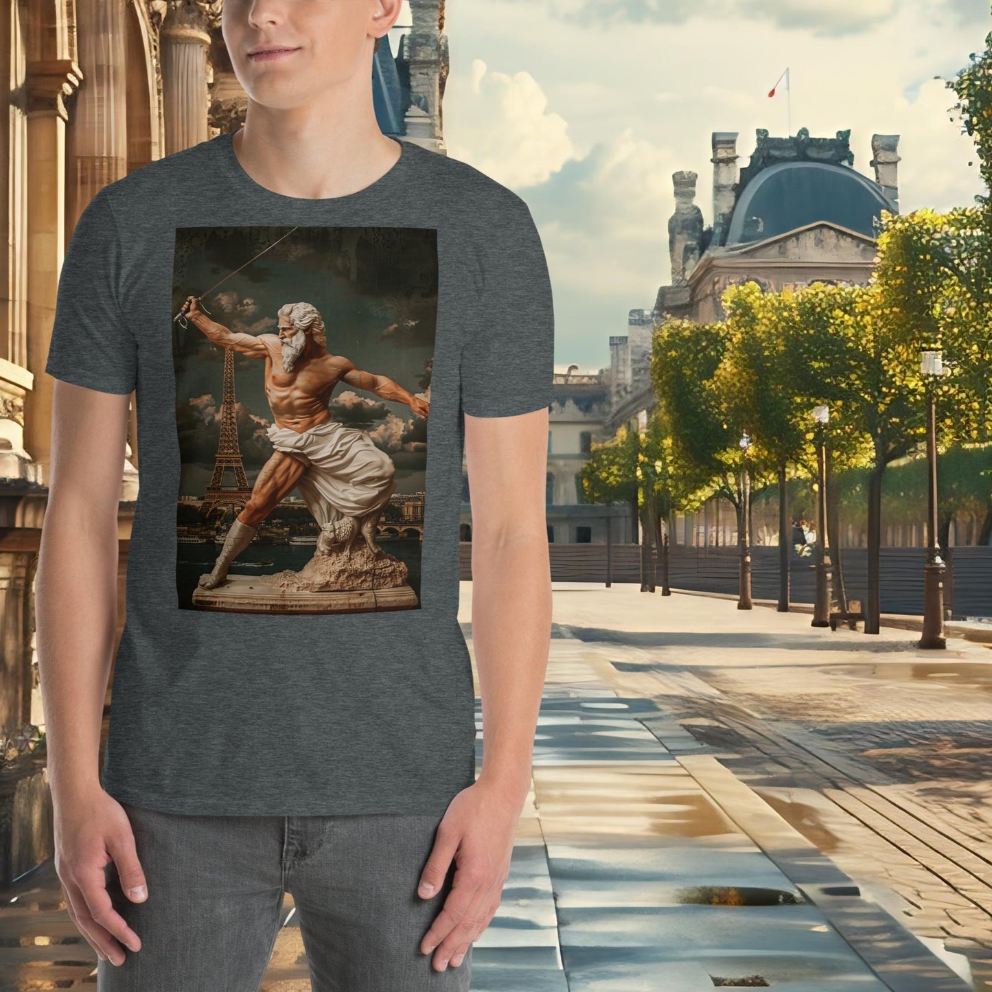 Zeus, Fechten, Olympia, Paris, T-Shirt