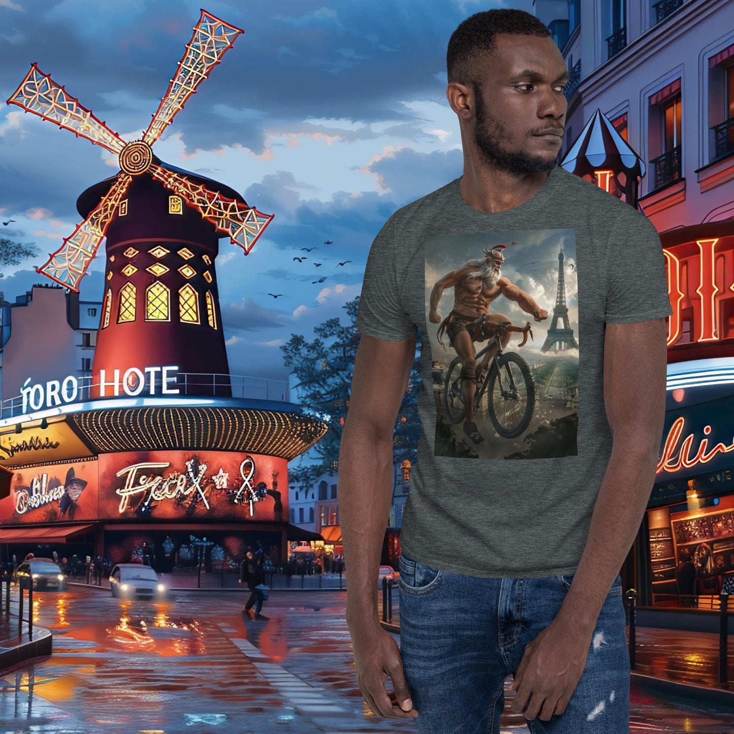 T-shirt Zeus pour cyclisme sur piste des Jeux Olympiques de Paris