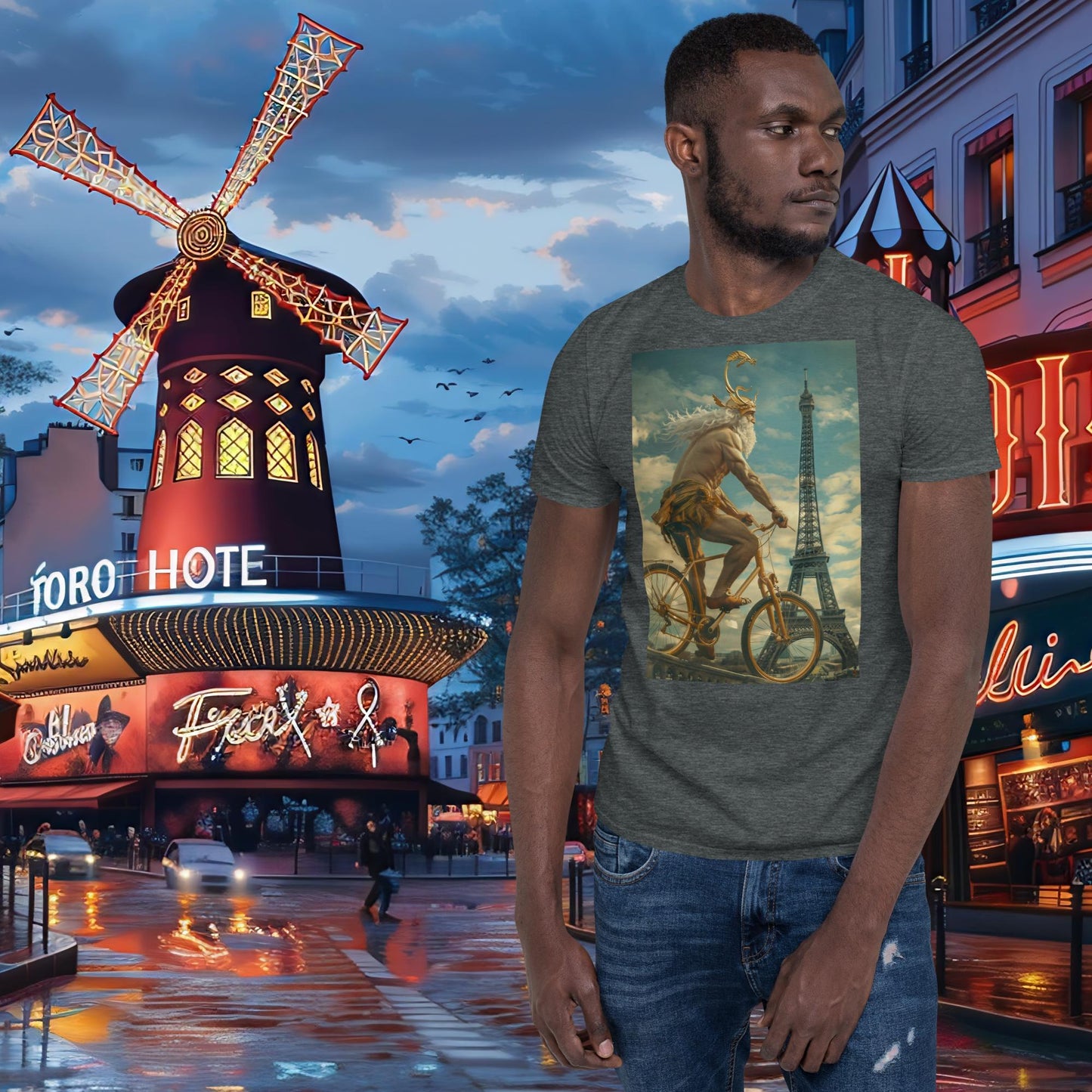 T-shirt Zeus pour cyclisme sur piste des Jeux Olympiques de Paris