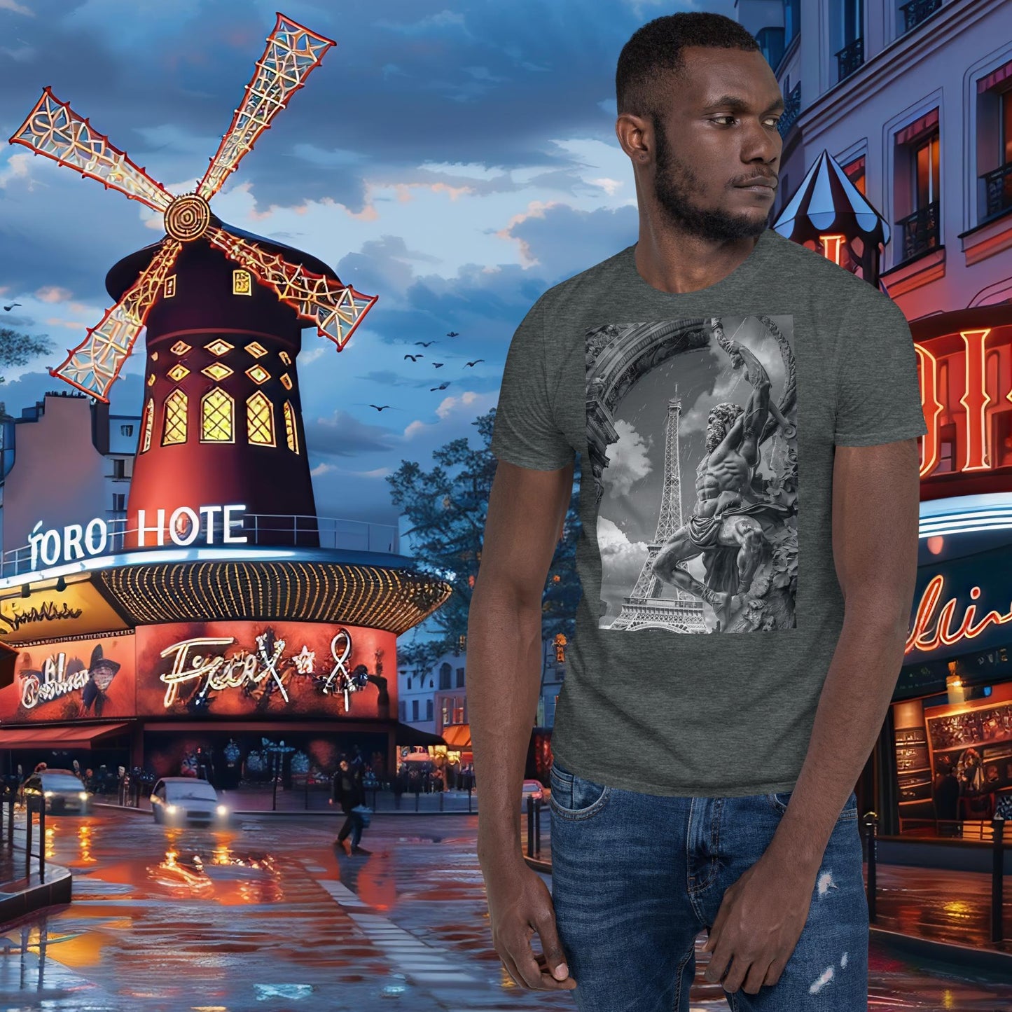 T-shirt Zeus de gymnastique des Jeux Olympiques de Paris