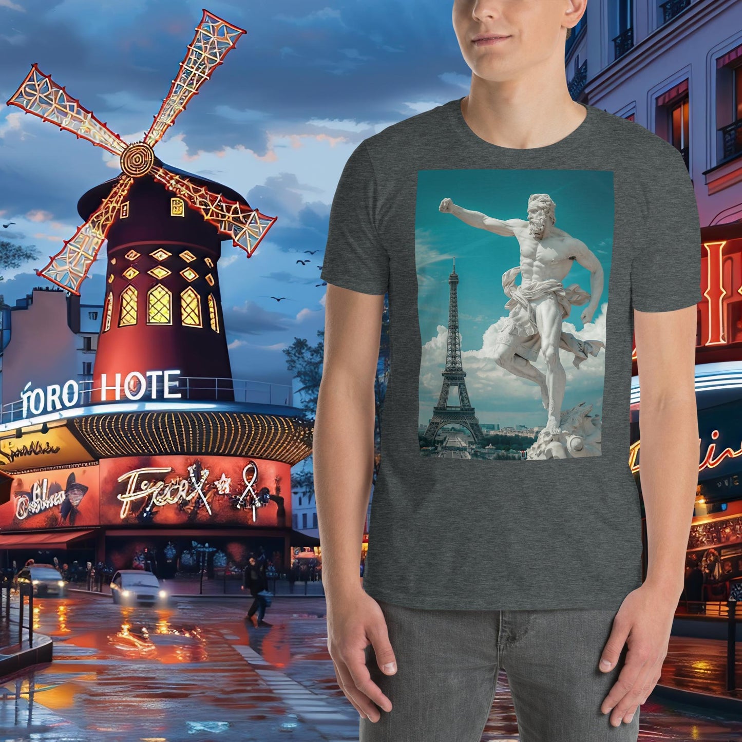 T-shirt Zeus de gymnastique des Jeux Olympiques de Paris