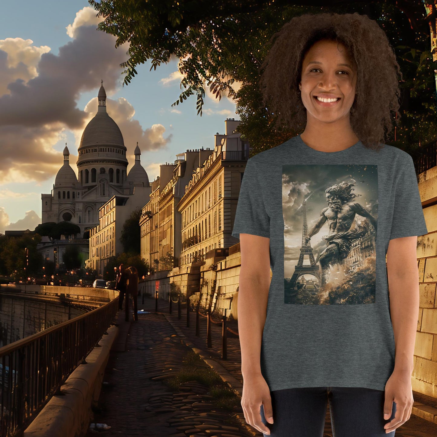 Paris Olympics Running Zeus T-Shirt