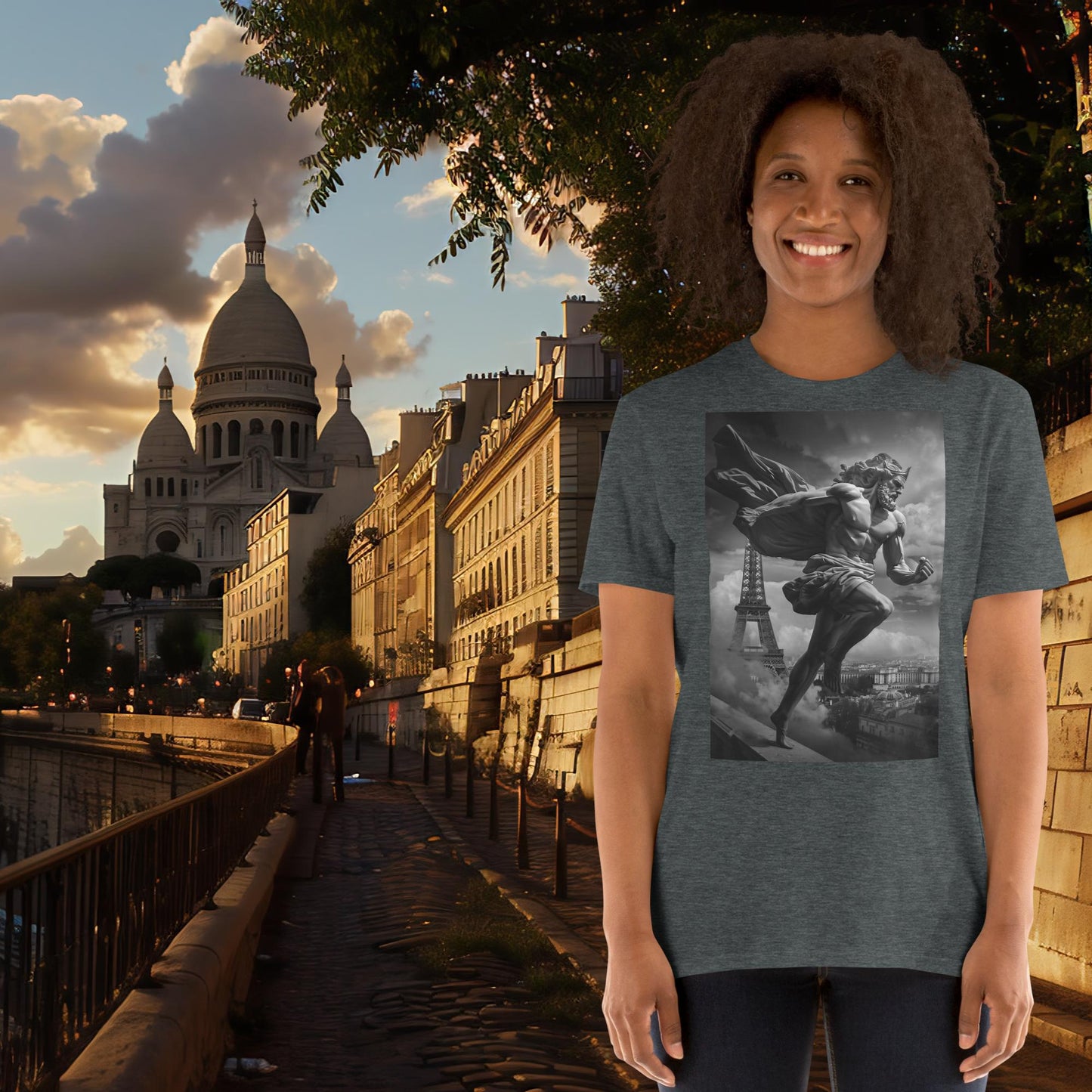 T-Shirt „Running Zeus“ für die Olympischen Spiele in Paris