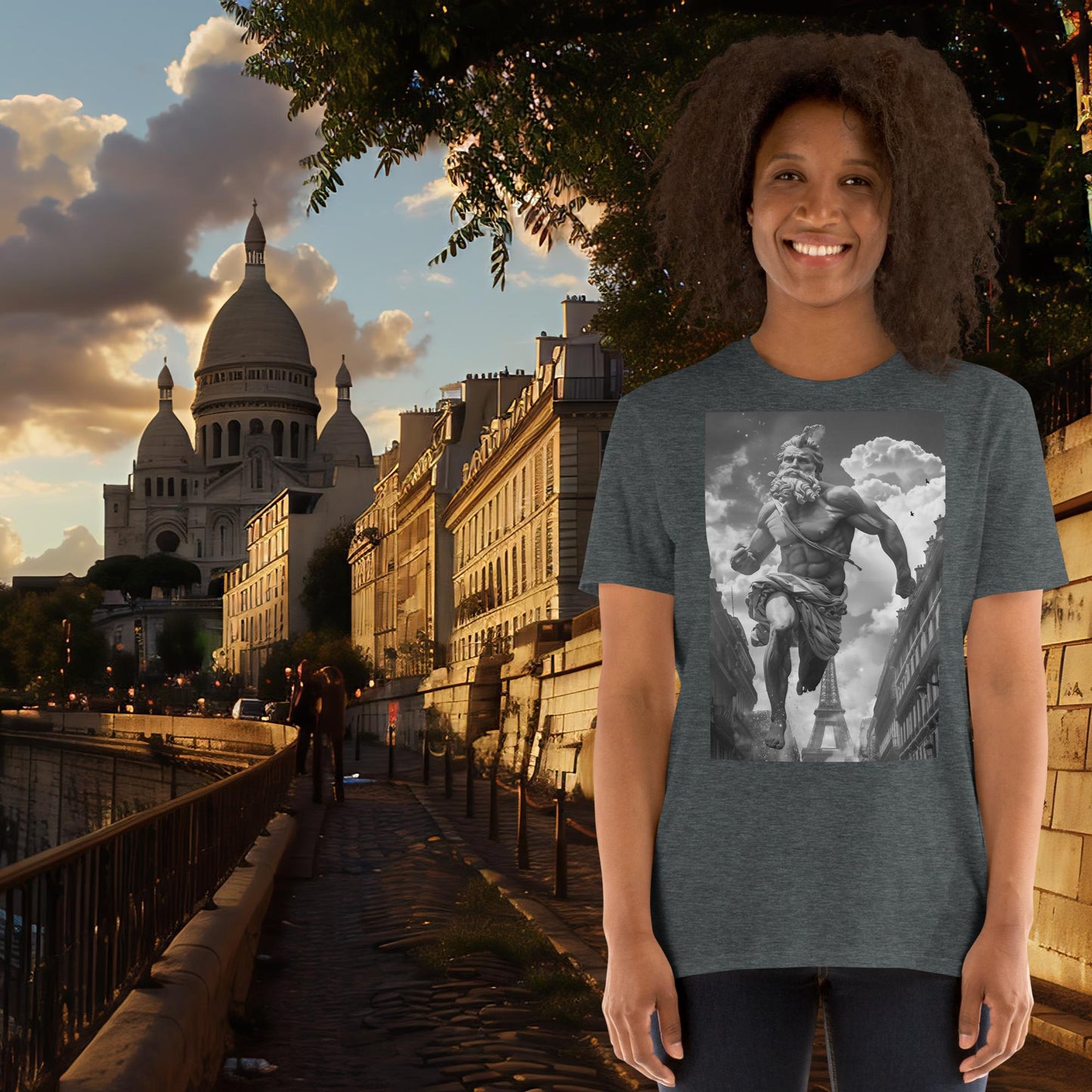 Paris Olympics Running Zeus T-Shirt