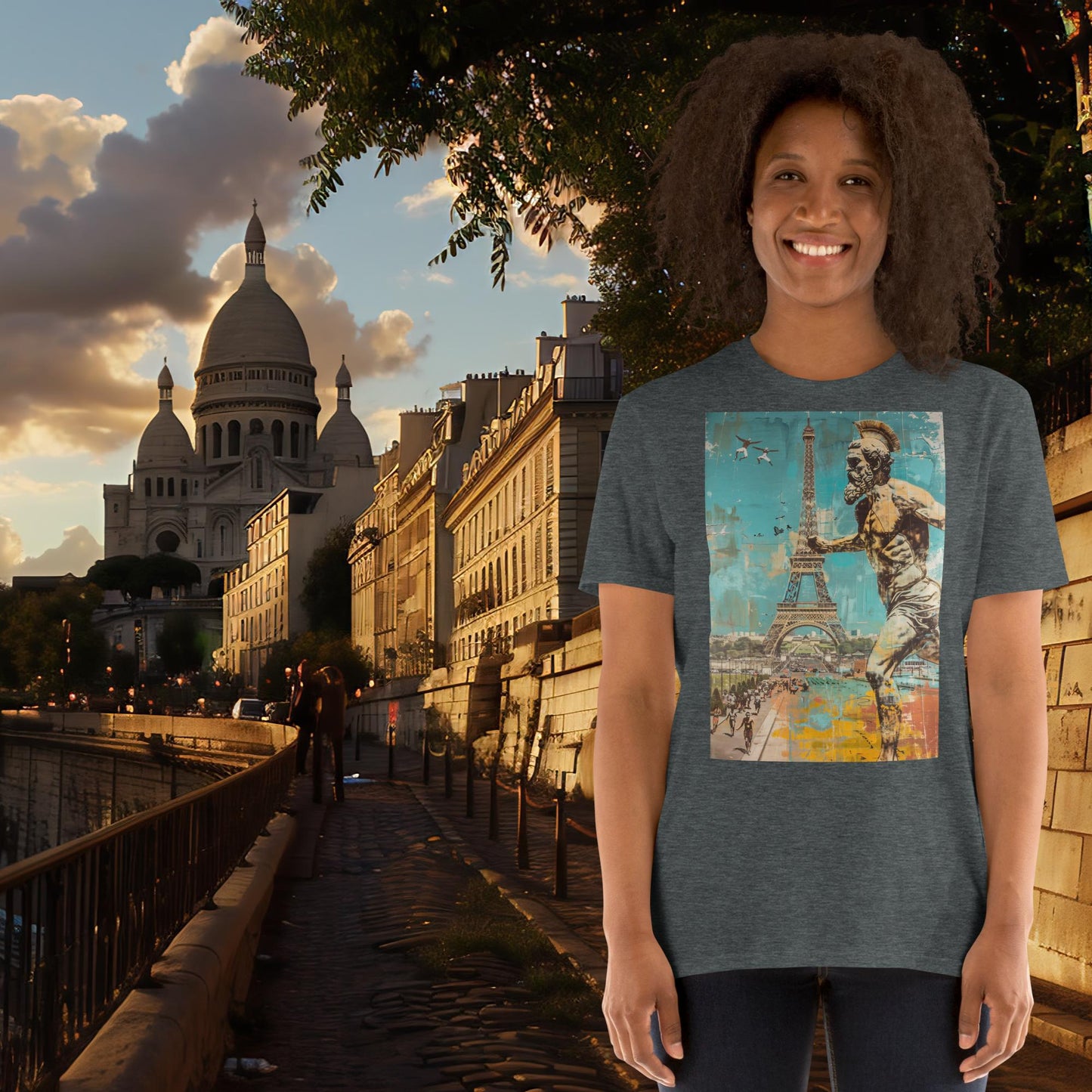 Paris Olympics Running Zeus T-Shirt