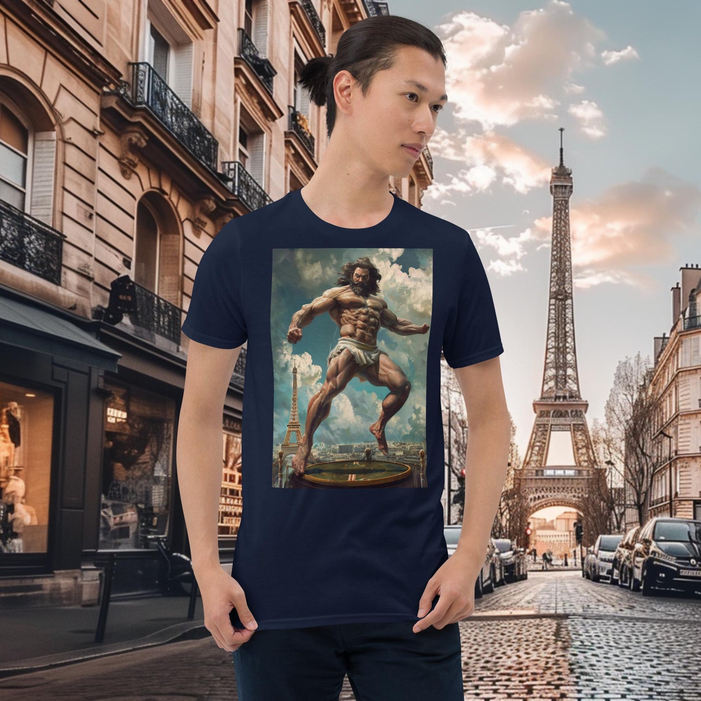 Paris Olympics Trampoline Zeus T-Shirt