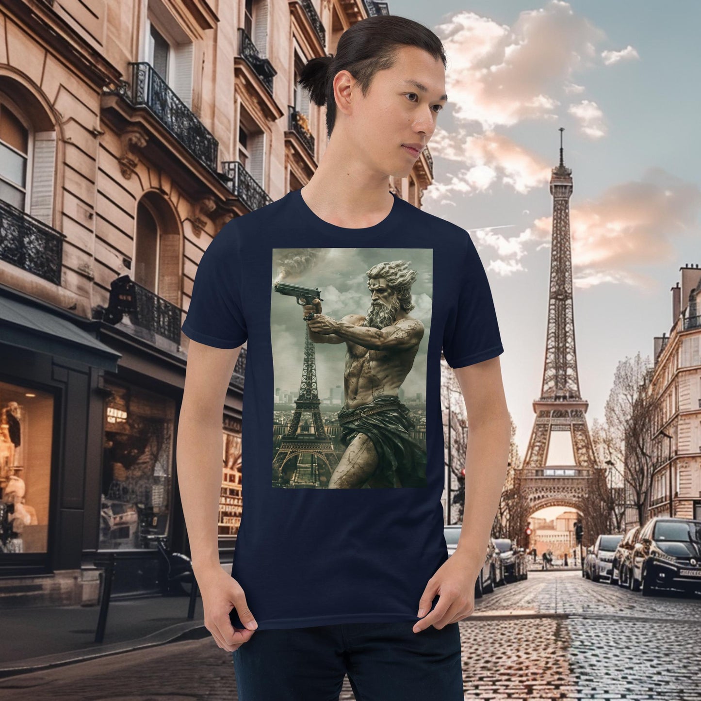 T-shirt Zeus de tir au pistolet des Jeux Olympiques de Paris