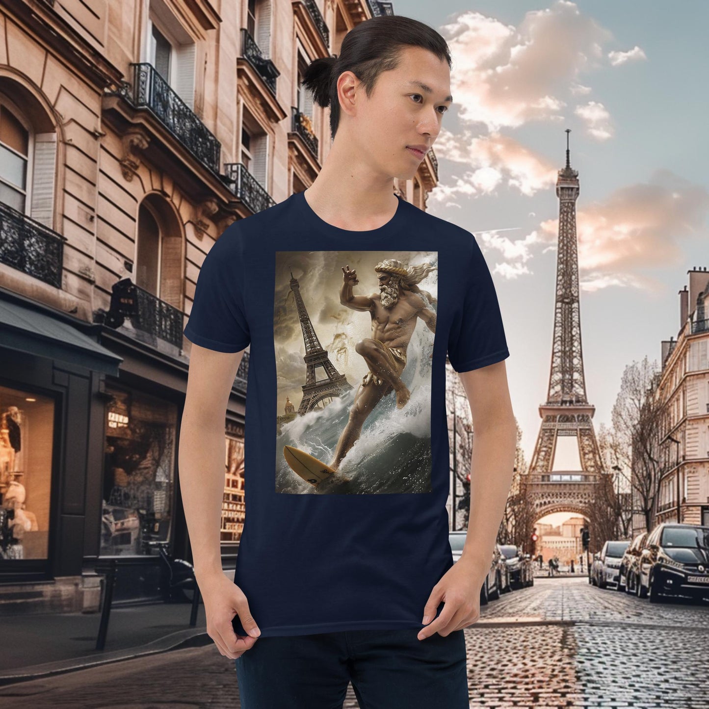 Paris Olympics Surfing Zeus T-Shirt