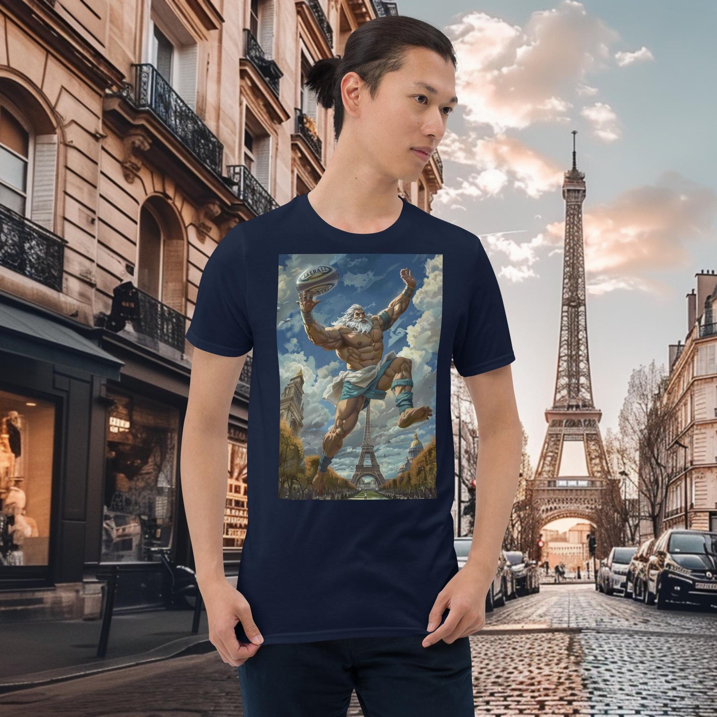 T-Shirt Zeus Jeux Olympiques de Paris Rugby Sevens