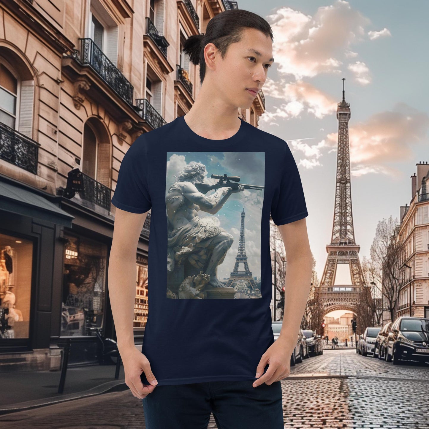 Zeus - Gewehrschießen - Olympische Spiele Paris T-Shirt