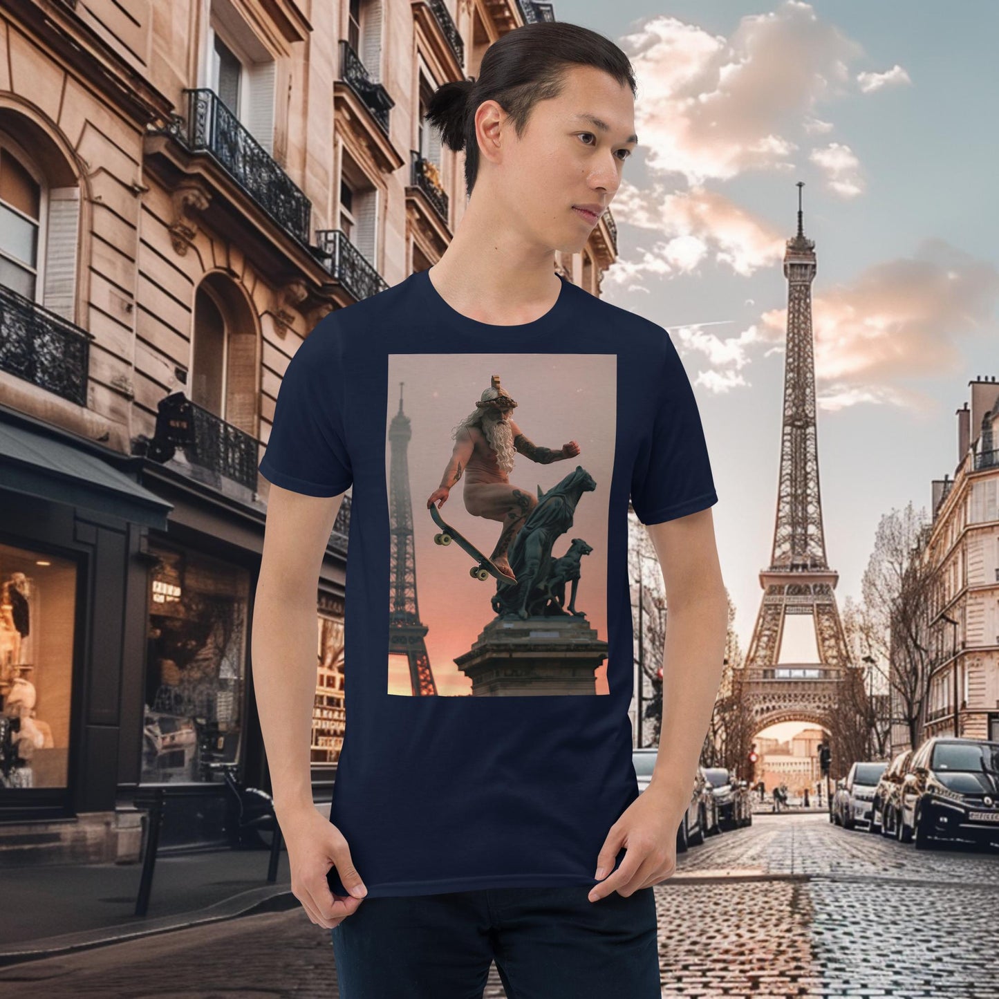 Olympische Spiele Paris Skateboarding Zeus T-Shirt