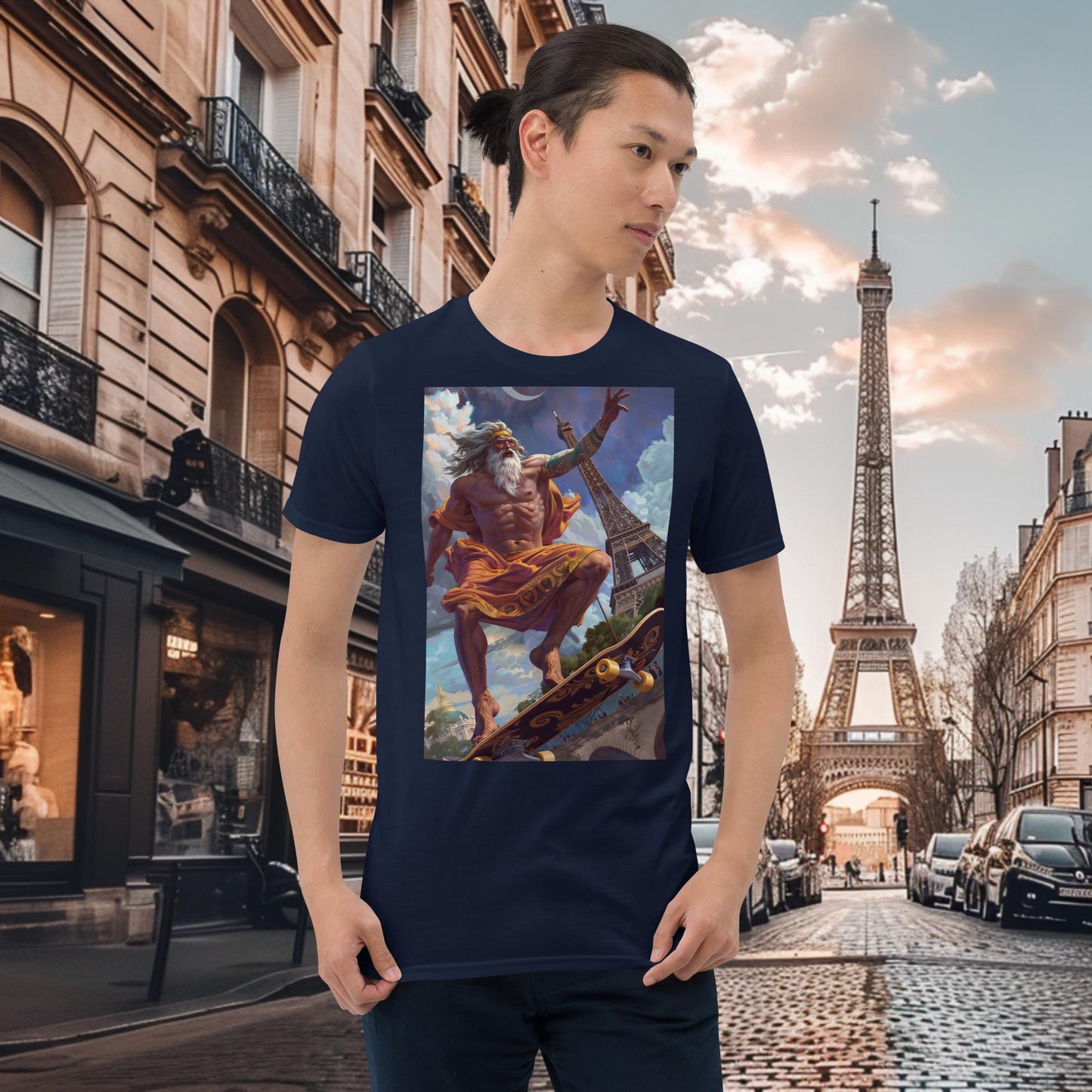 Paris Olympics Skateboarding Zeus T-Shirt