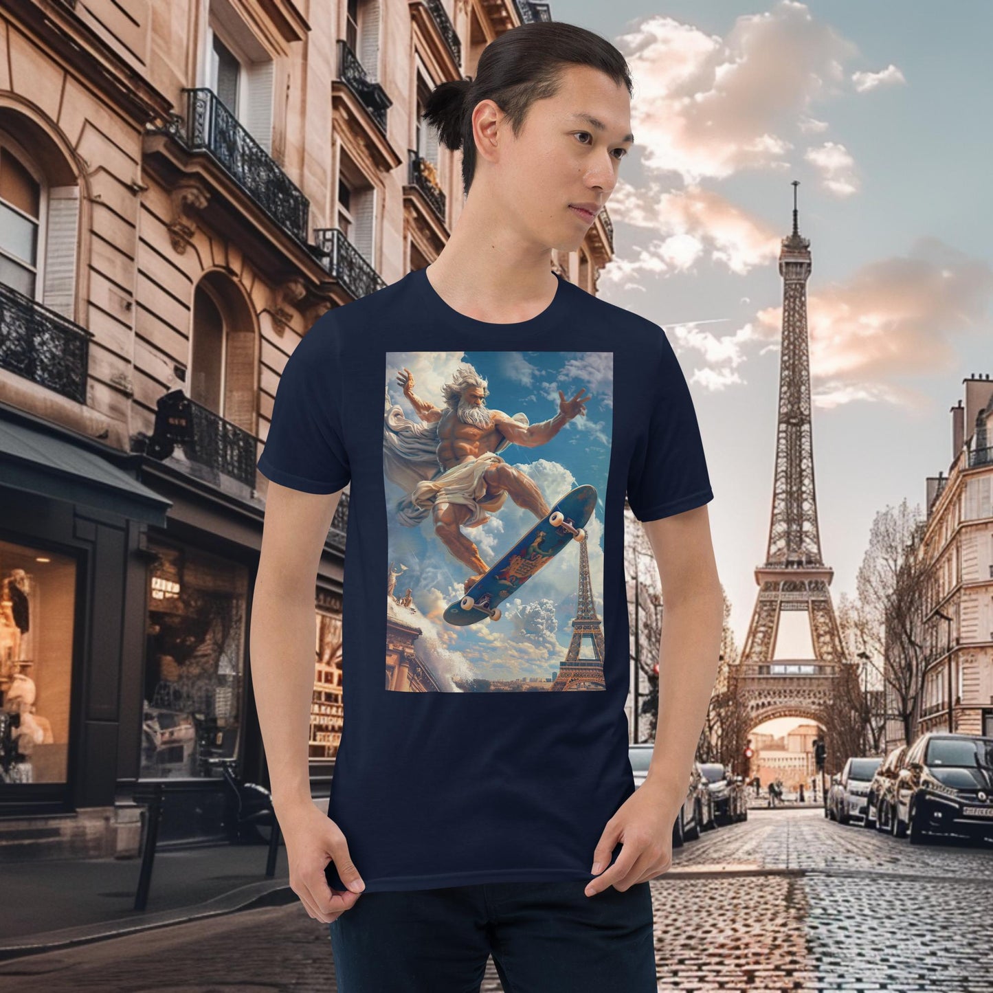 Paris Olympics Skateboarding Zeus T-Shirt