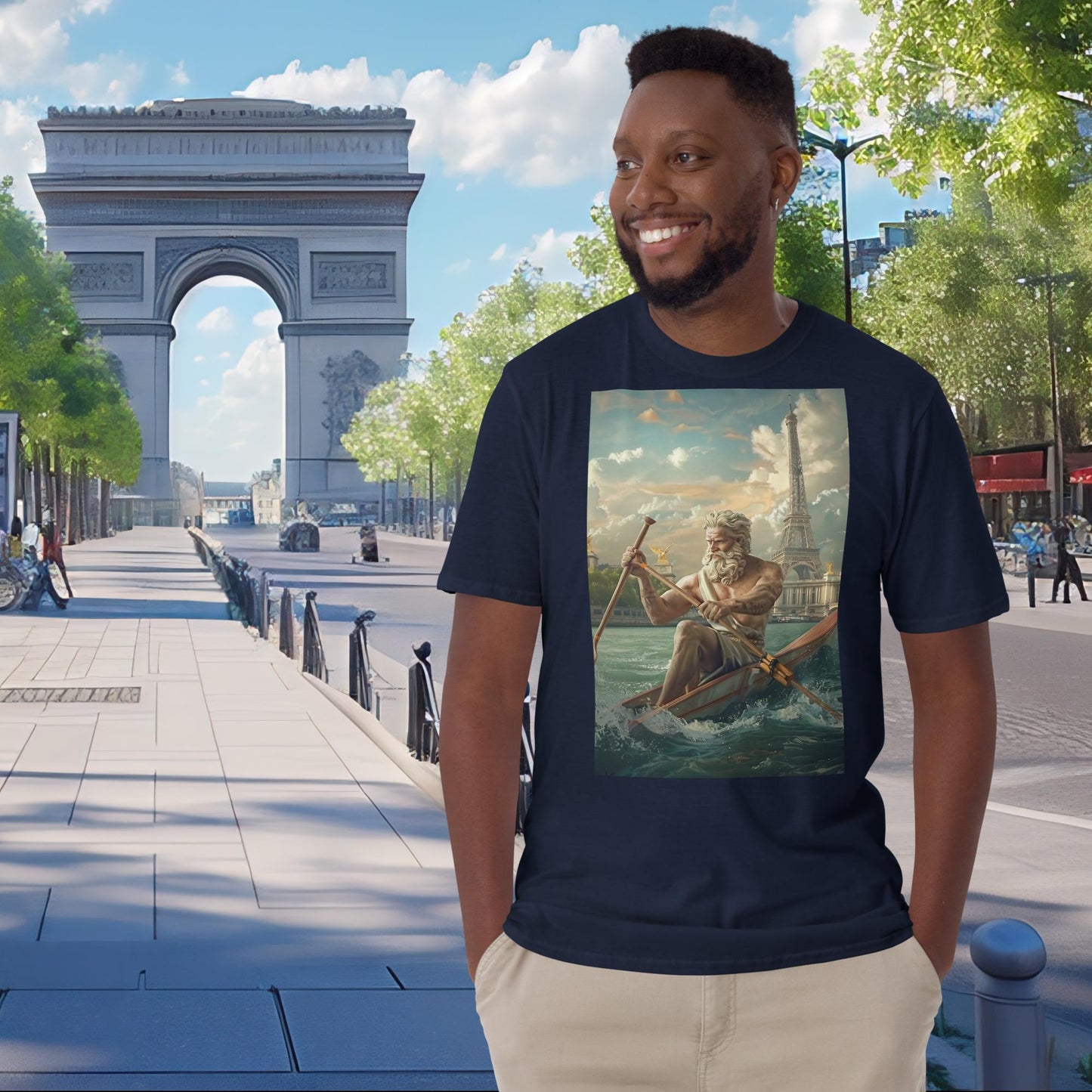 Paris Olympics Rowing Zeus T-Shirt