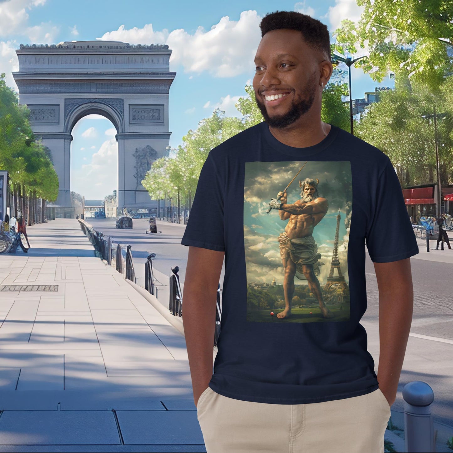 T-Shirt Golf Zeus für die Olympischen Spiele in Paris