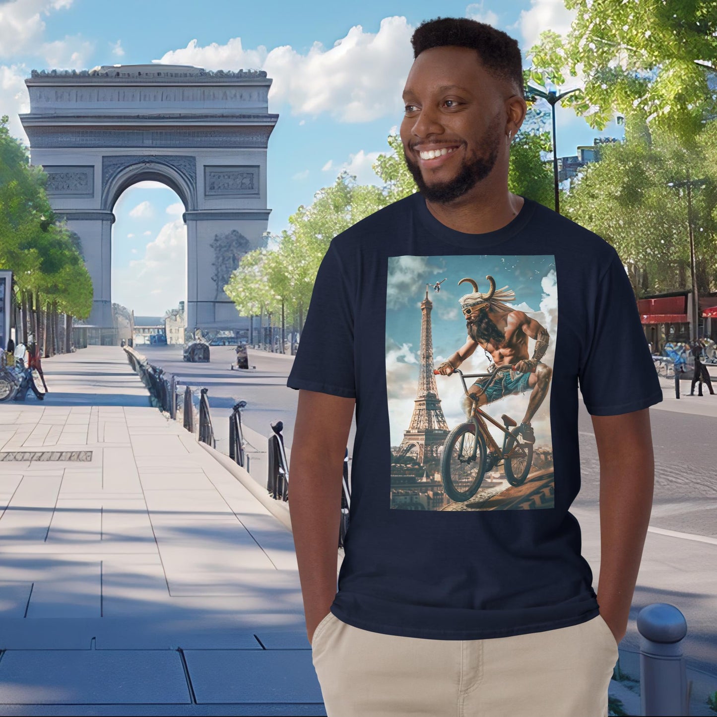 Paris Olympics BMX Cycling Zeus T-Shirt