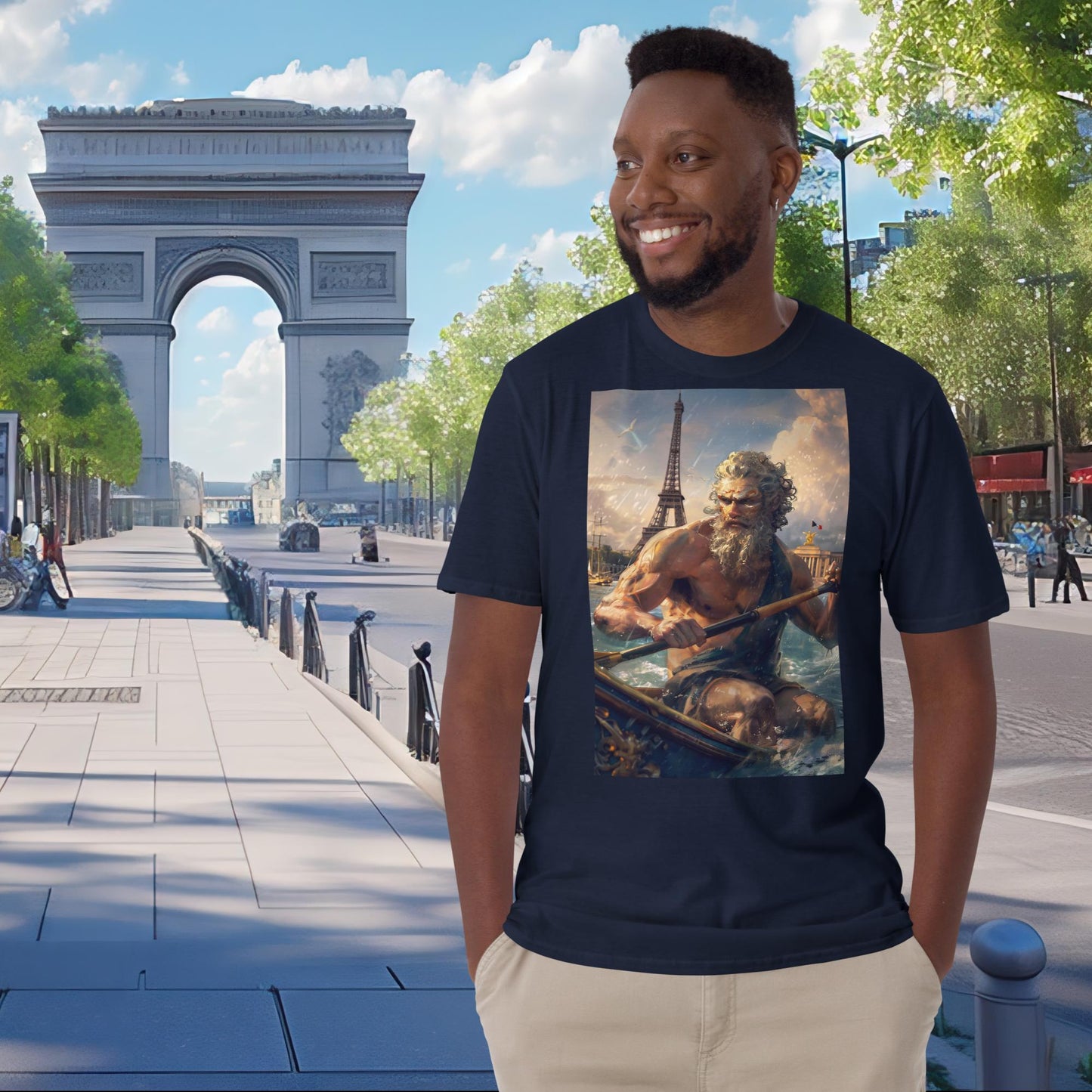 Paris Olympics Rowing Zeus T-Shirt