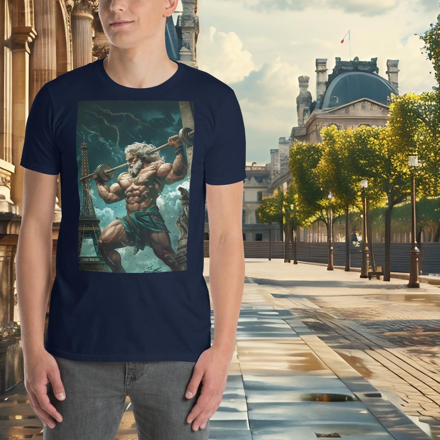 T-shirt Zeus d'haltérophilie des Jeux Olympiques de Paris