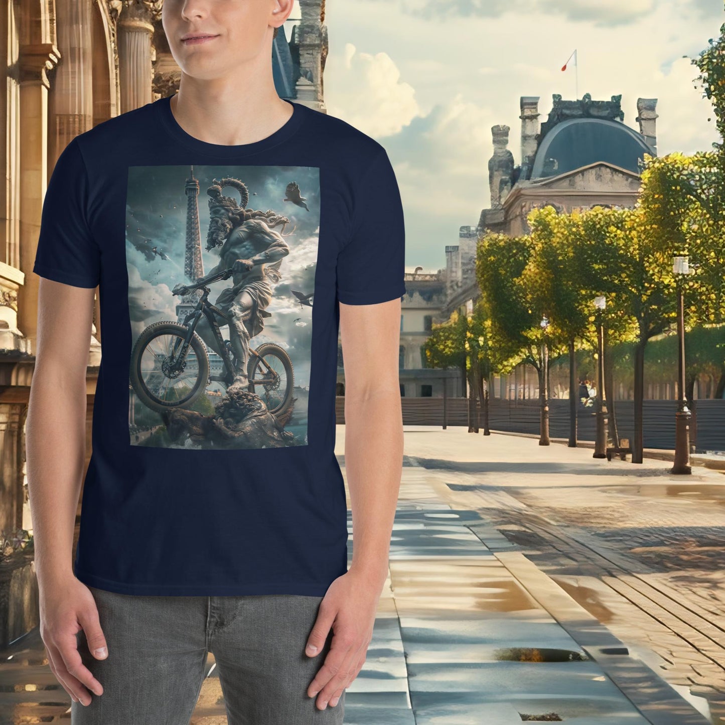 Paris Olympics Mountain Cycling Zeus T-Shirt