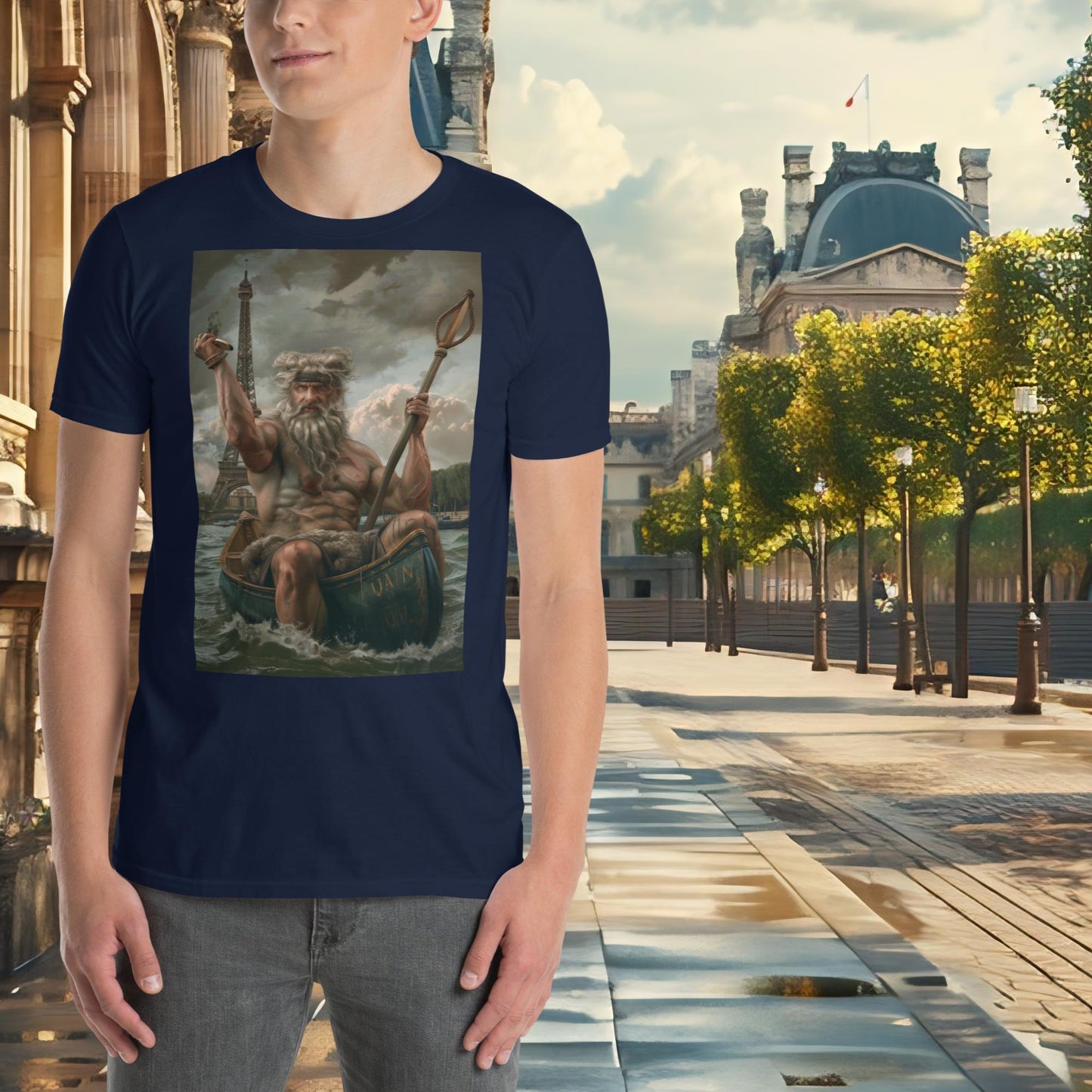 Paris Olympics Canoe Zeus T-Shirt