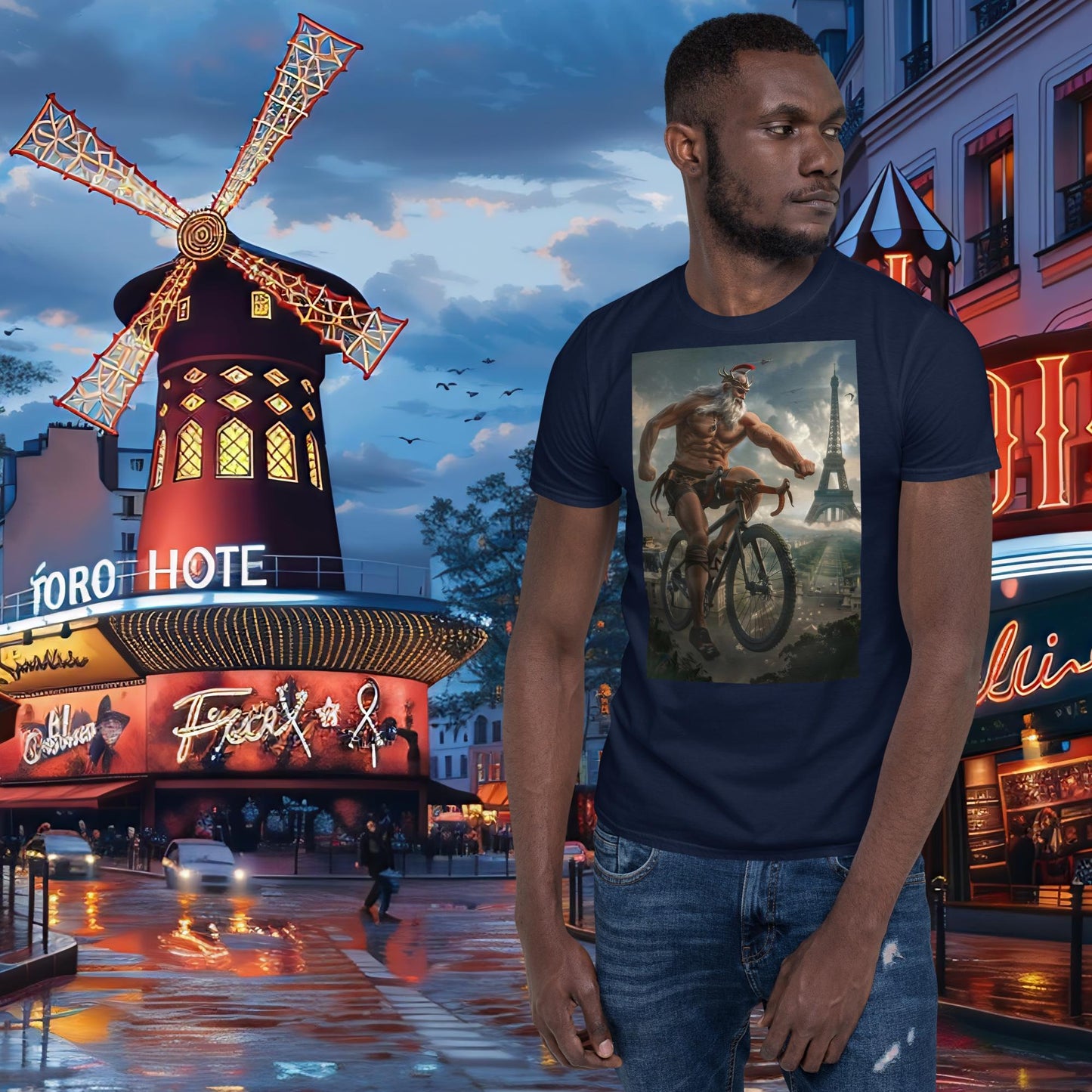 T-shirt Zeus pour cyclisme sur piste des Jeux Olympiques de Paris