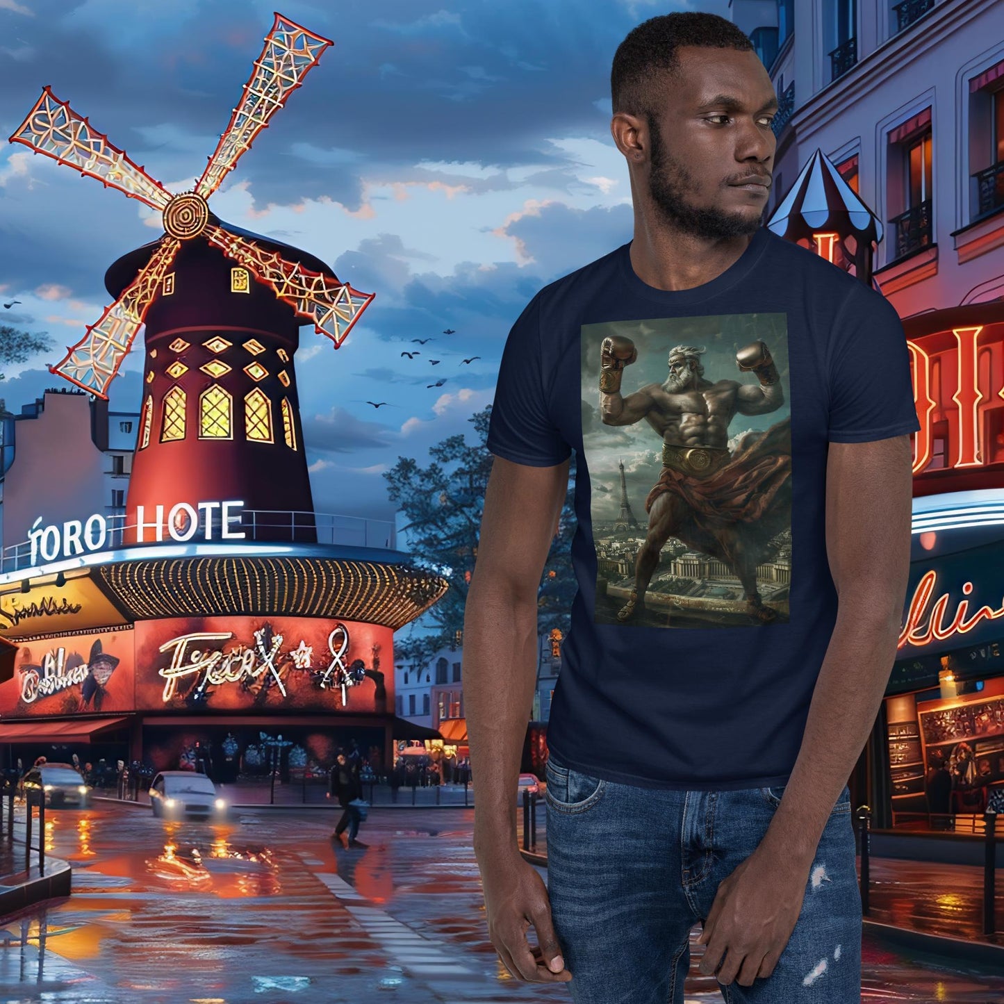 T-shirt Zeus de boxe Jeux Olympiques de Paris