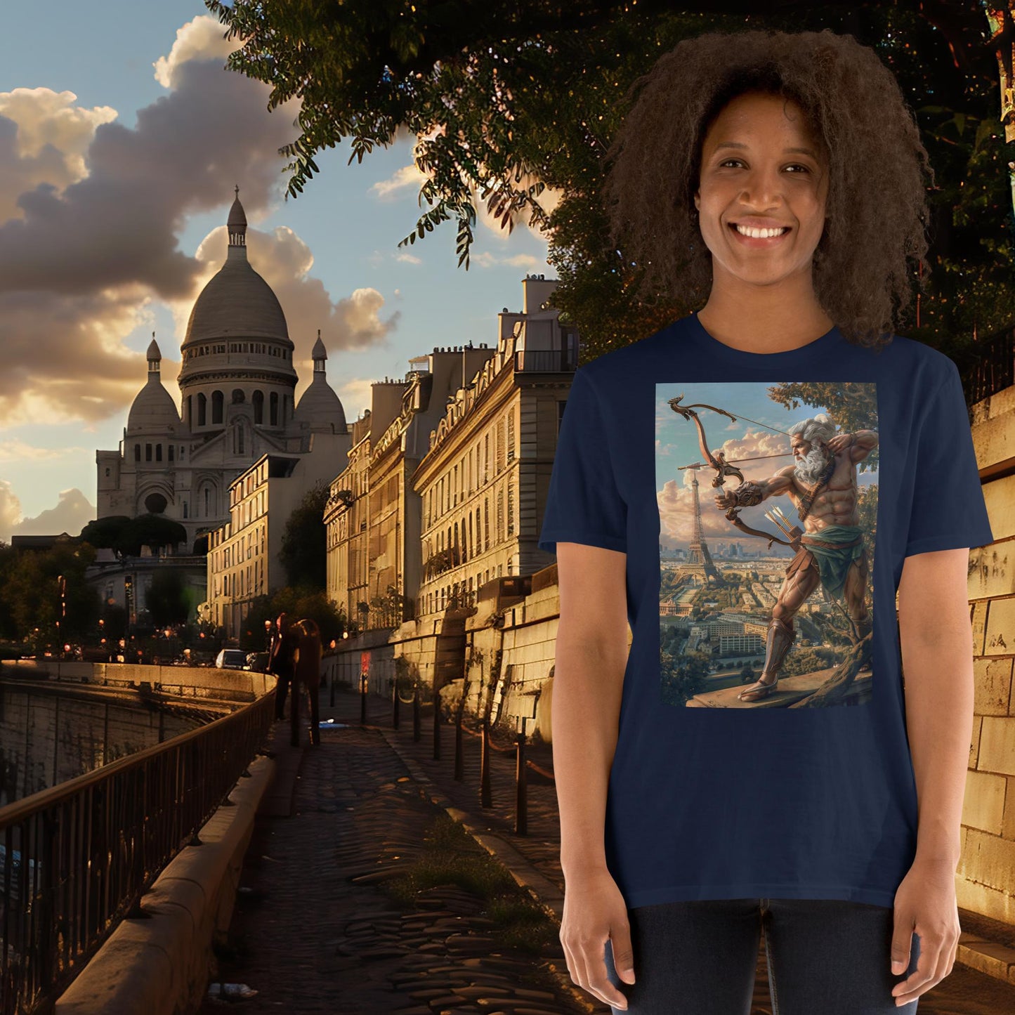 Zeus, Bogenschießen, Olympische Spiele, Paris, T-Shirt