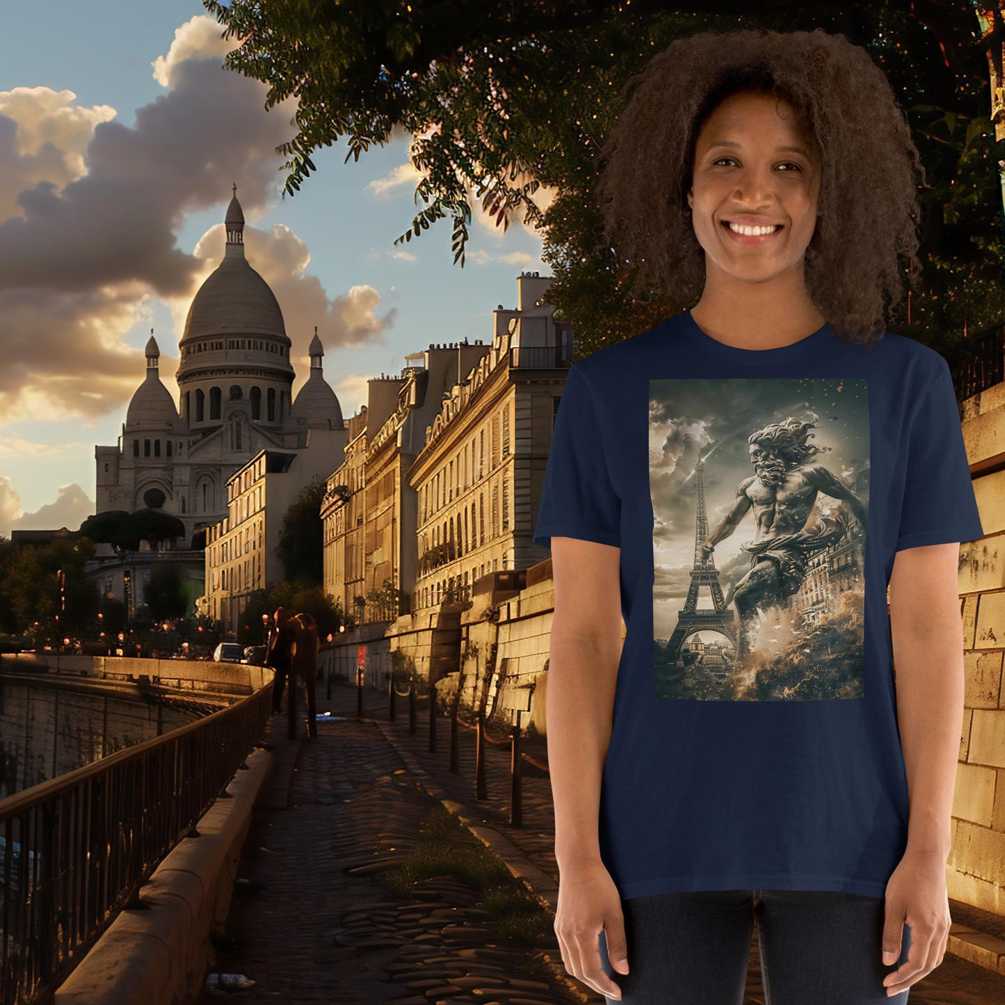 Paris Olympics Running Zeus T-Shirt