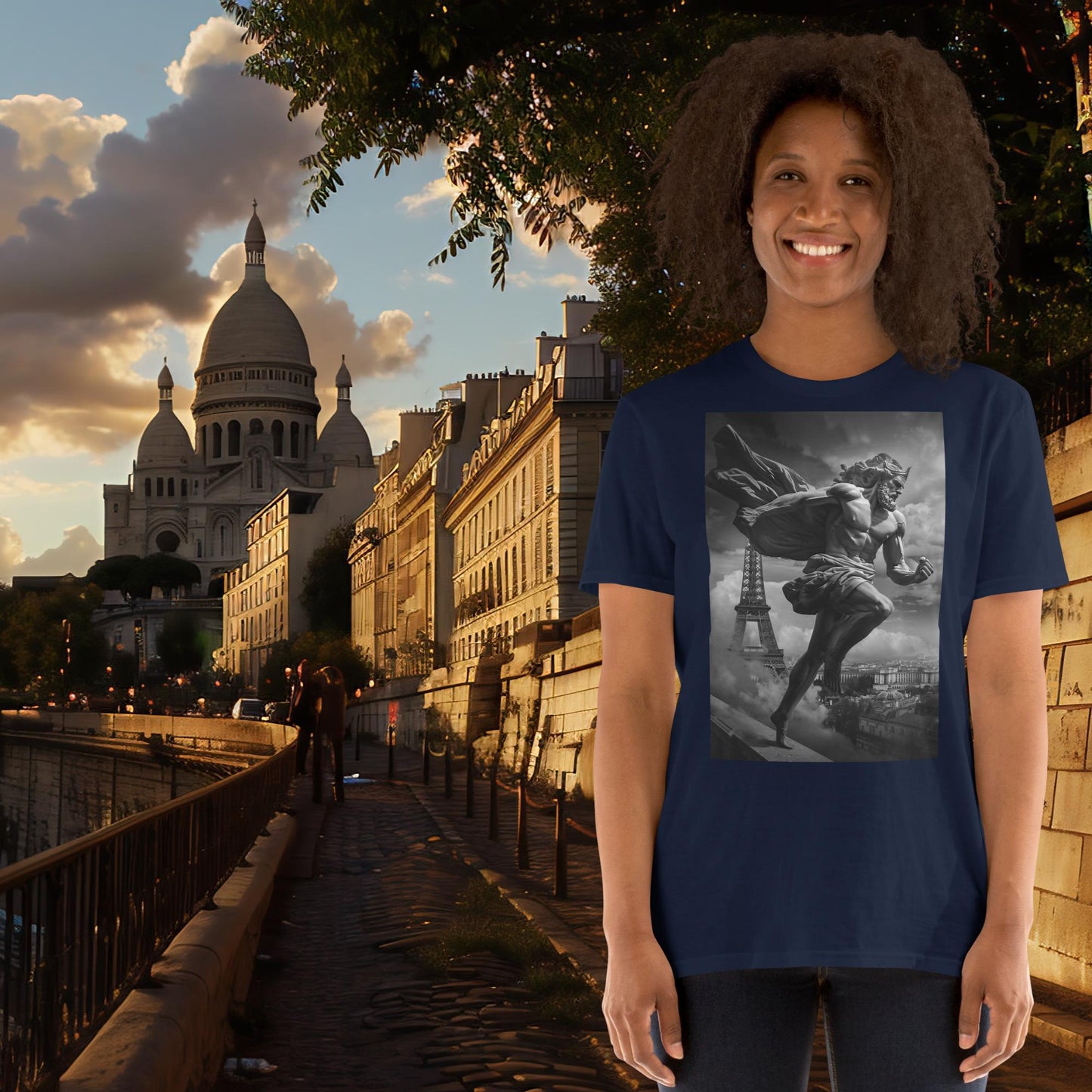 T-Shirt „Running Zeus“ für die Olympischen Spiele in Paris