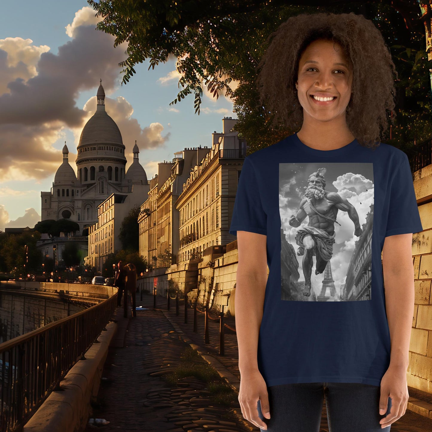 T-Shirt „Running Zeus“ für die Olympischen Spiele in Paris