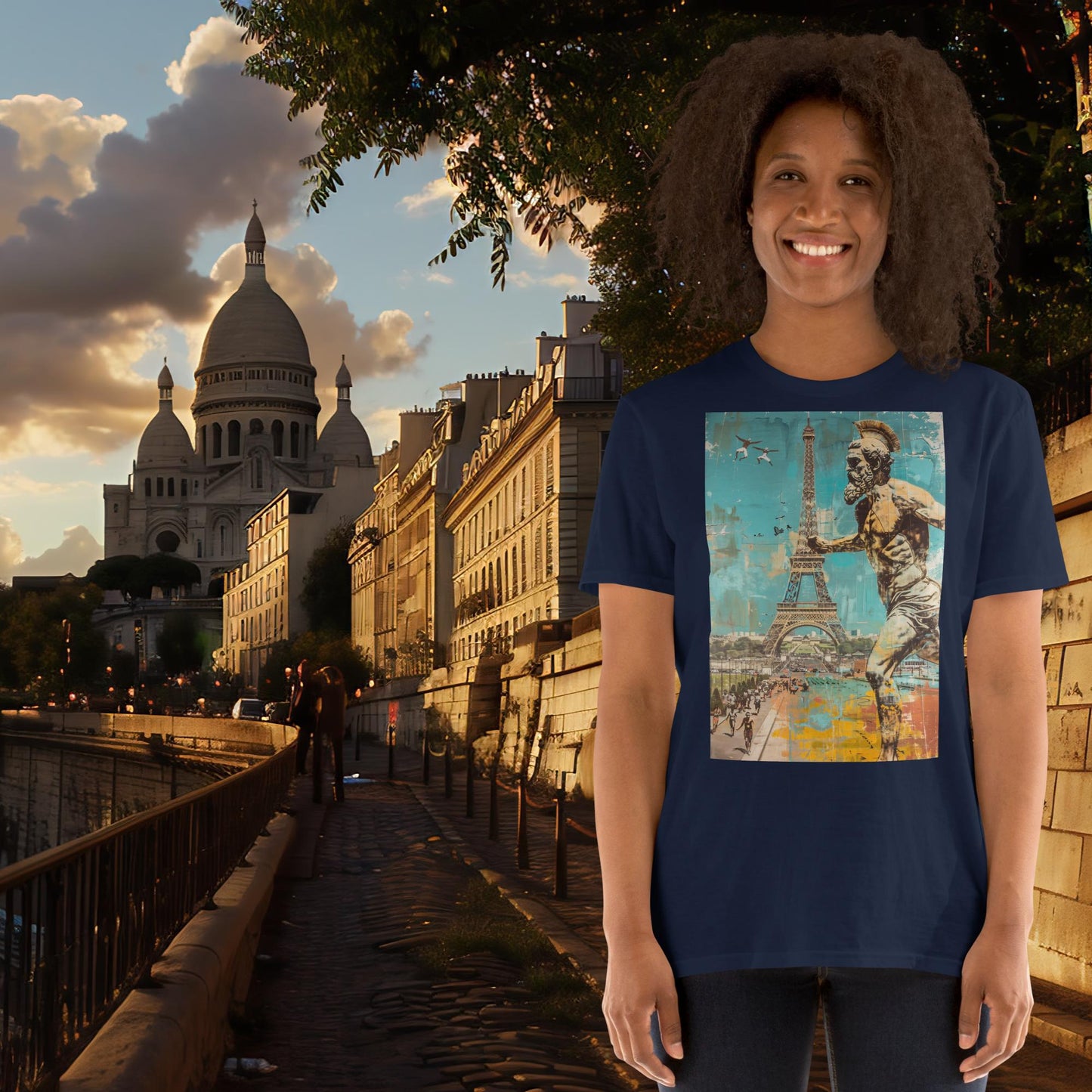 T-Shirt „Running Zeus“ für die Olympischen Spiele in Paris