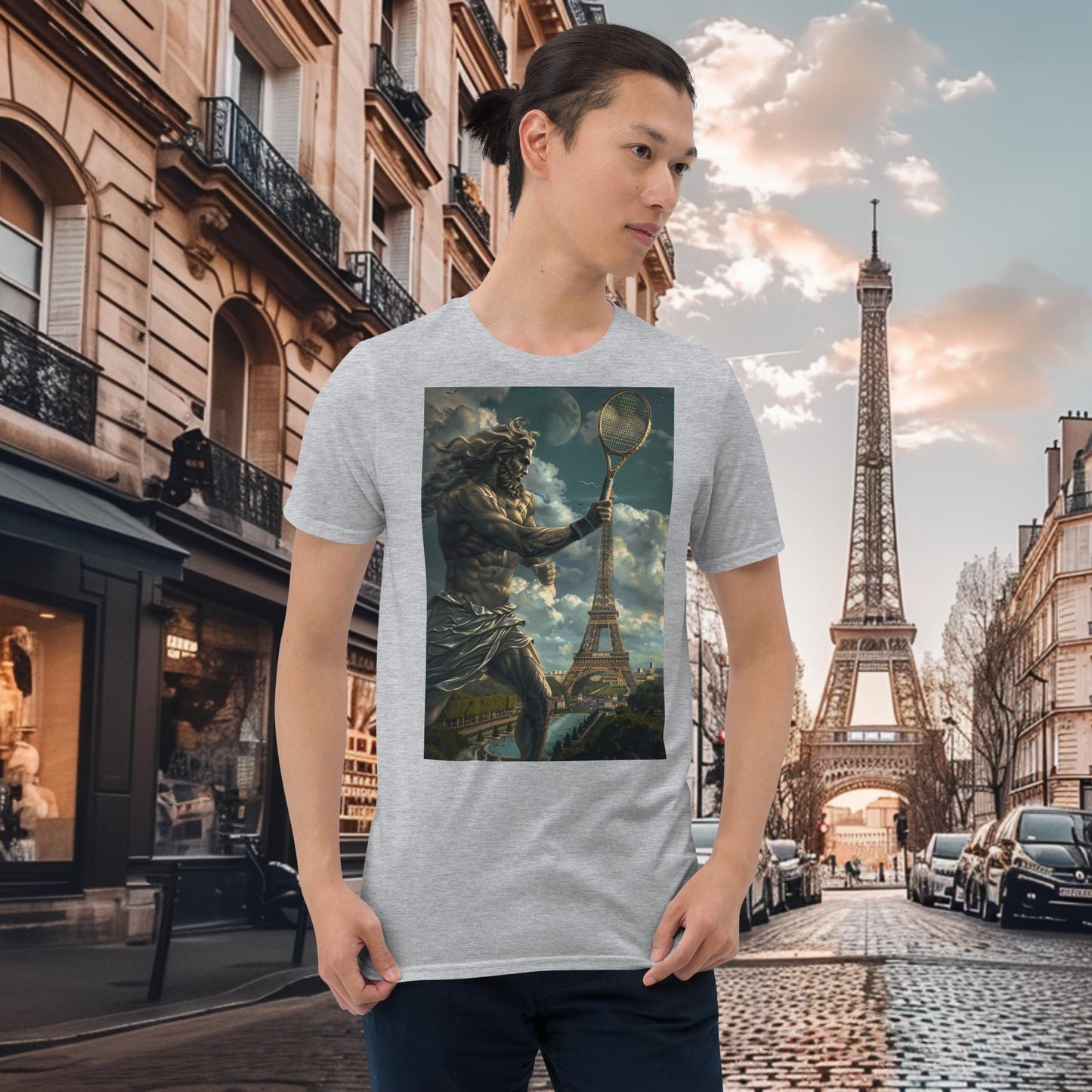 T-Shirt Zeus für Tennisspieler der Olympischen Spiele in Paris