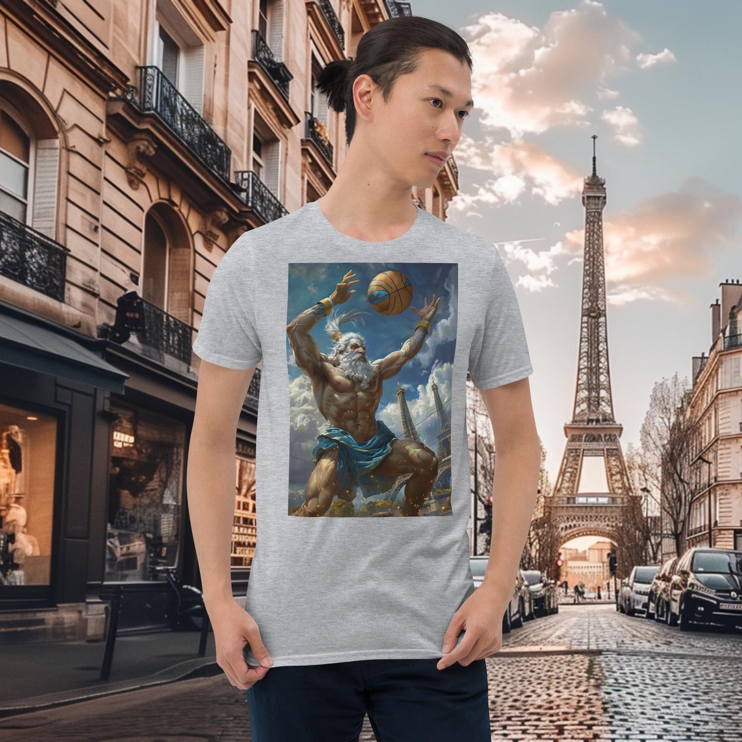 Volleyball-Zeus der Olympischen Spiele in Paris T-Shirt