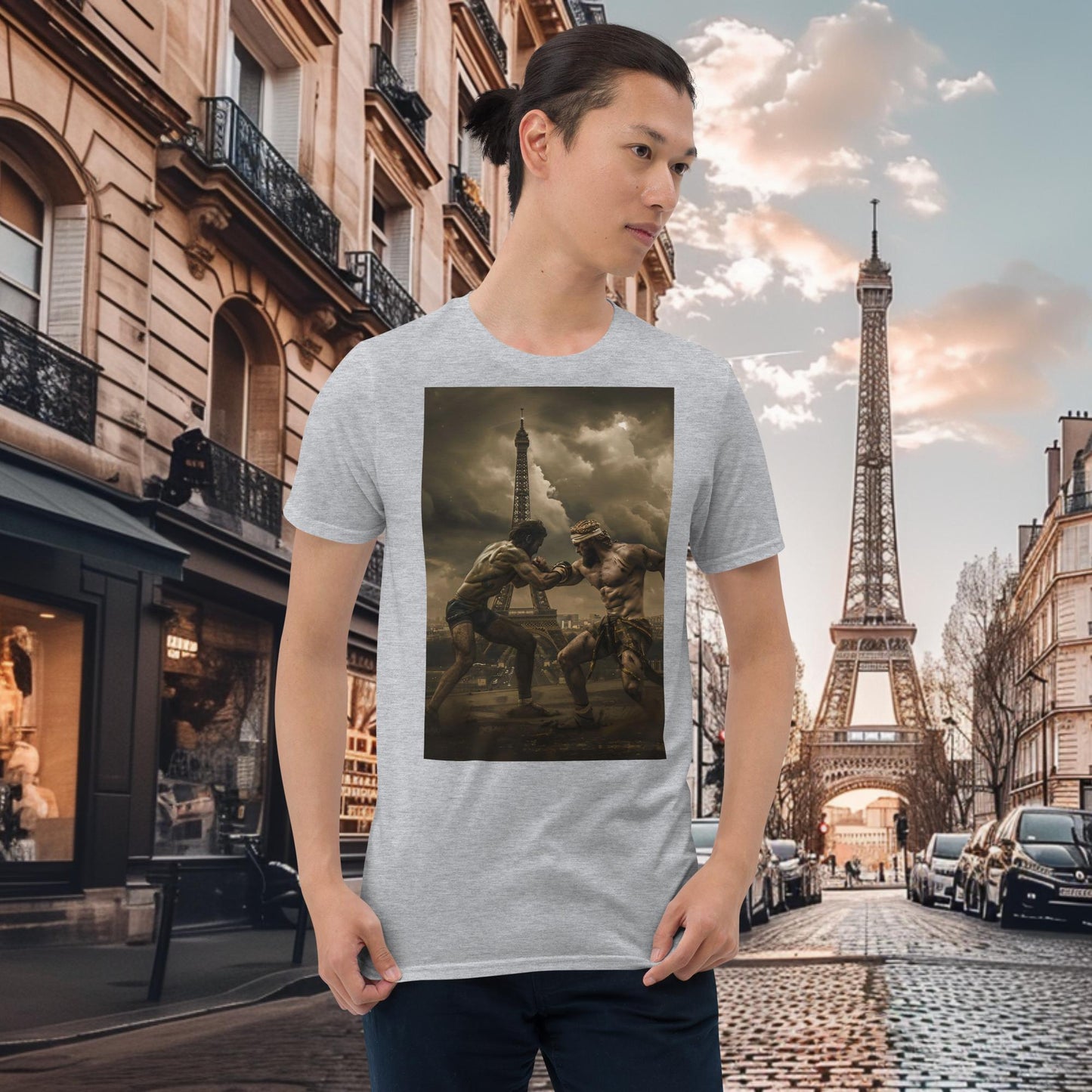 T-shirt Zeus de lutte des Jeux Olympiques de Paris