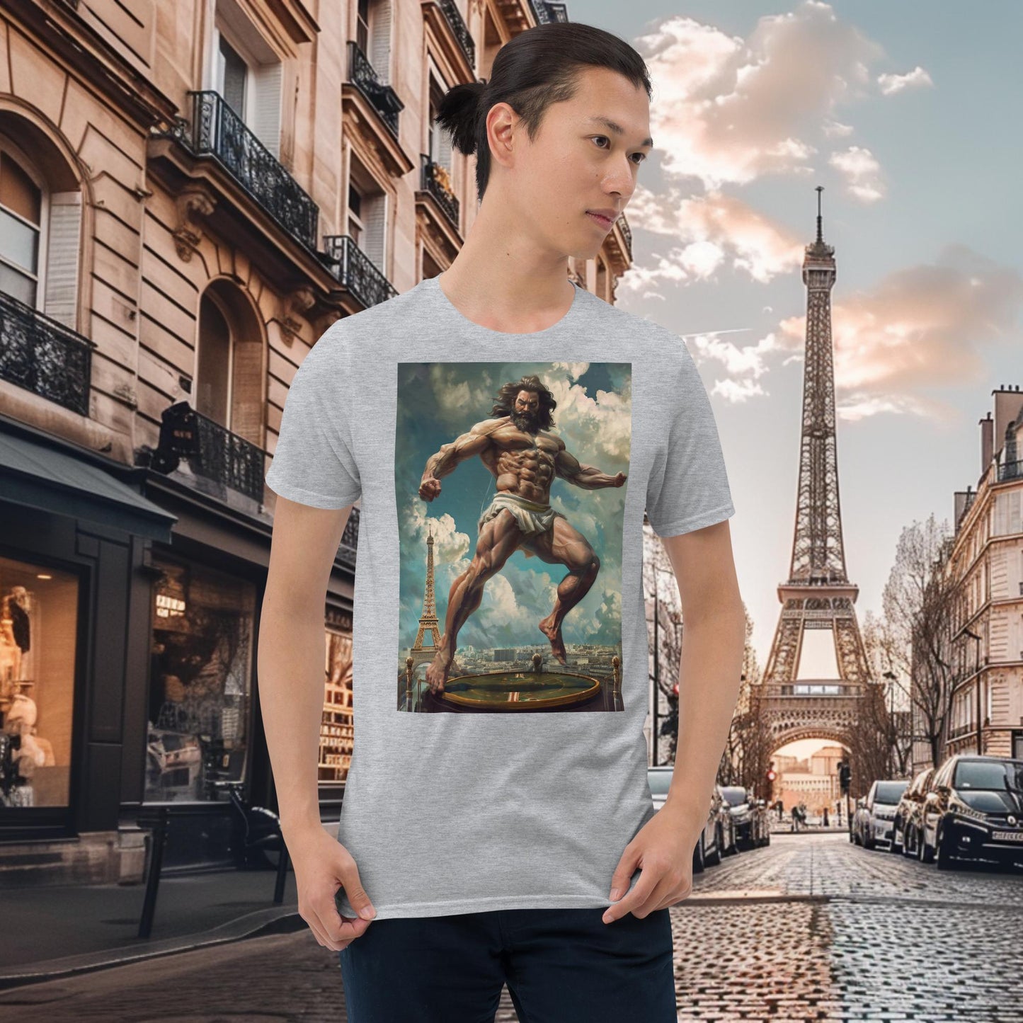 Paris Olympics Trampoline Zeus T-Shirt