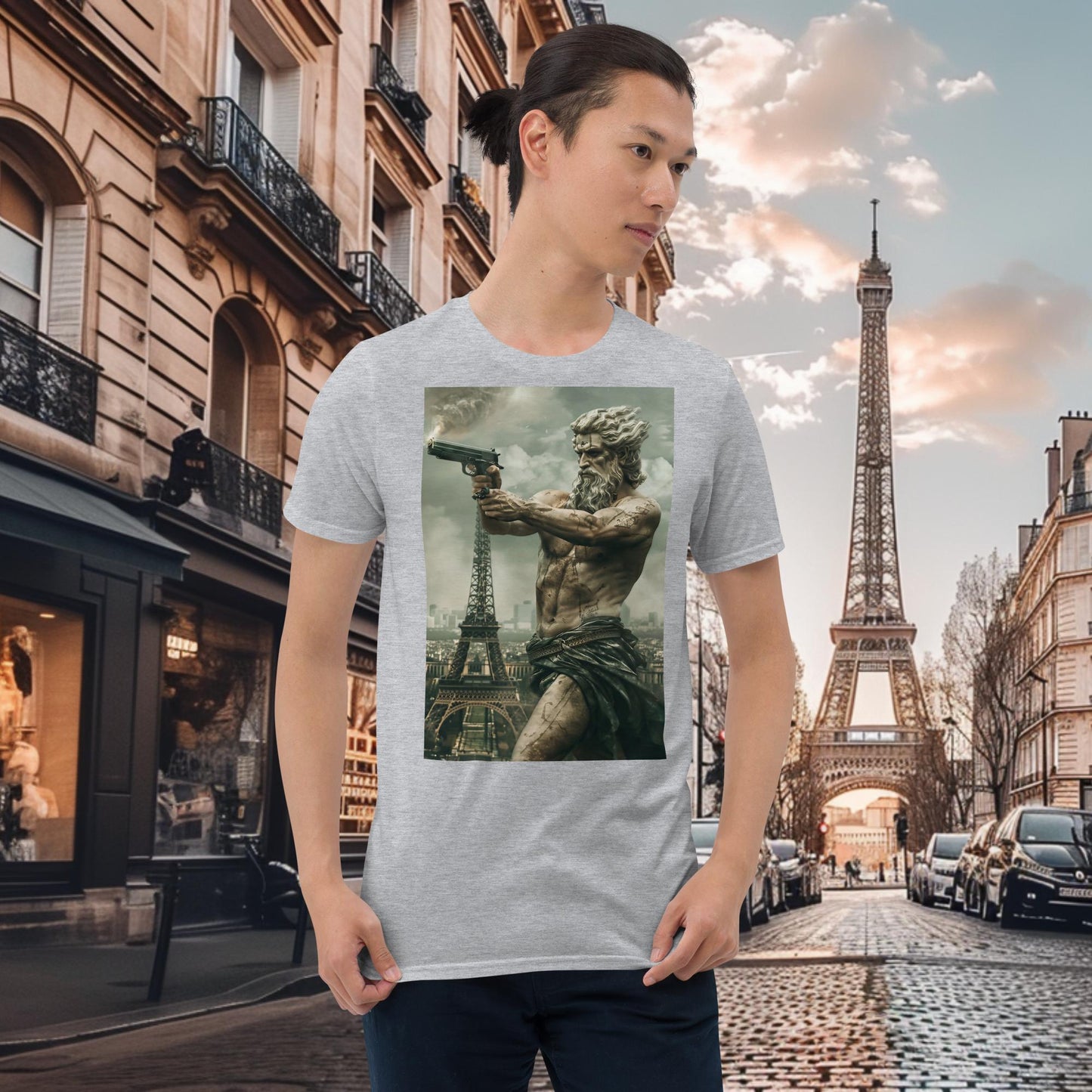 T-shirt Zeus de tir au pistolet des Jeux Olympiques de Paris