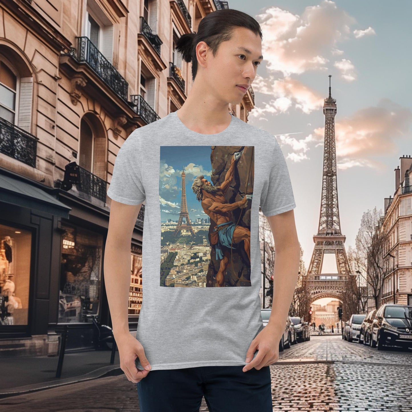 T-Shirt „Klettern Zeus“ für die Olympischen Spiele in Paris