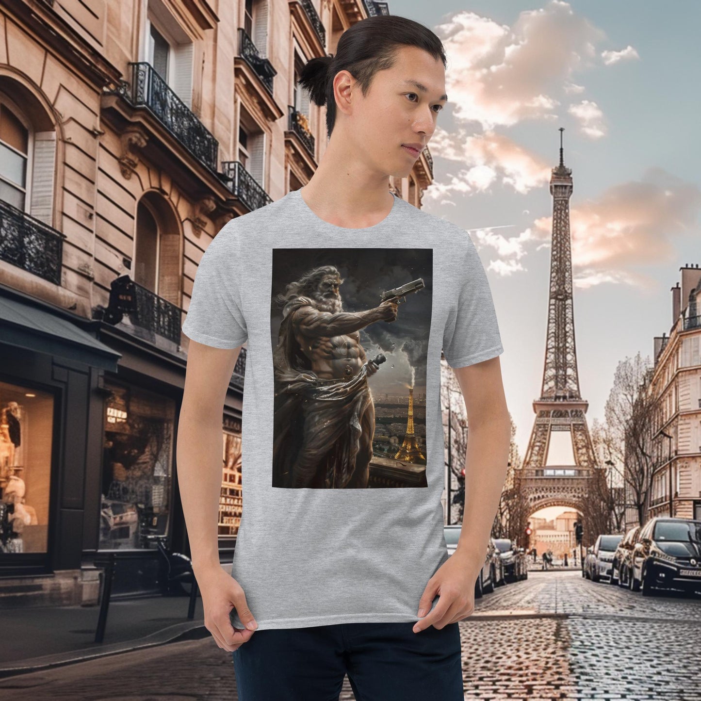 T-shirt Zeus de tir au pistolet des Jeux Olympiques de Paris