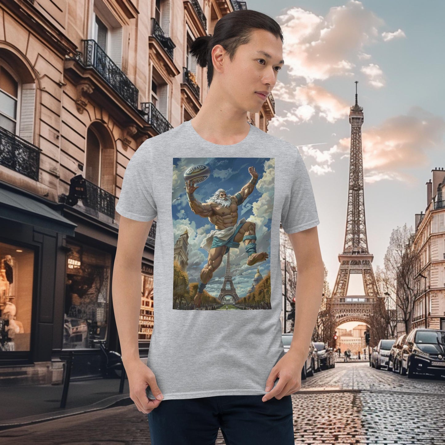 T-Shirt Zeus Jeux Olympiques de Paris Rugby Sevens