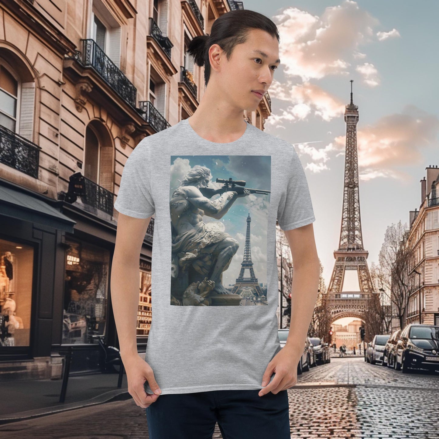 Zeus - Gewehrschießen - Olympische Spiele Paris T-Shirt