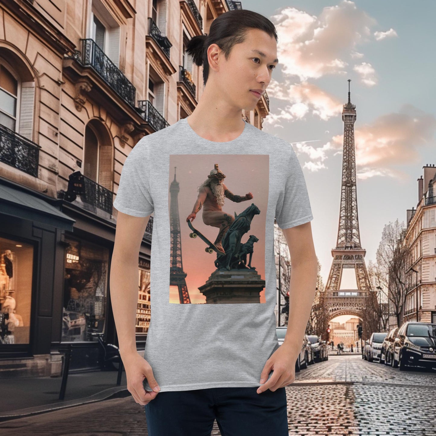 Paris Olympics Skateboarding Zeus T-Shirt