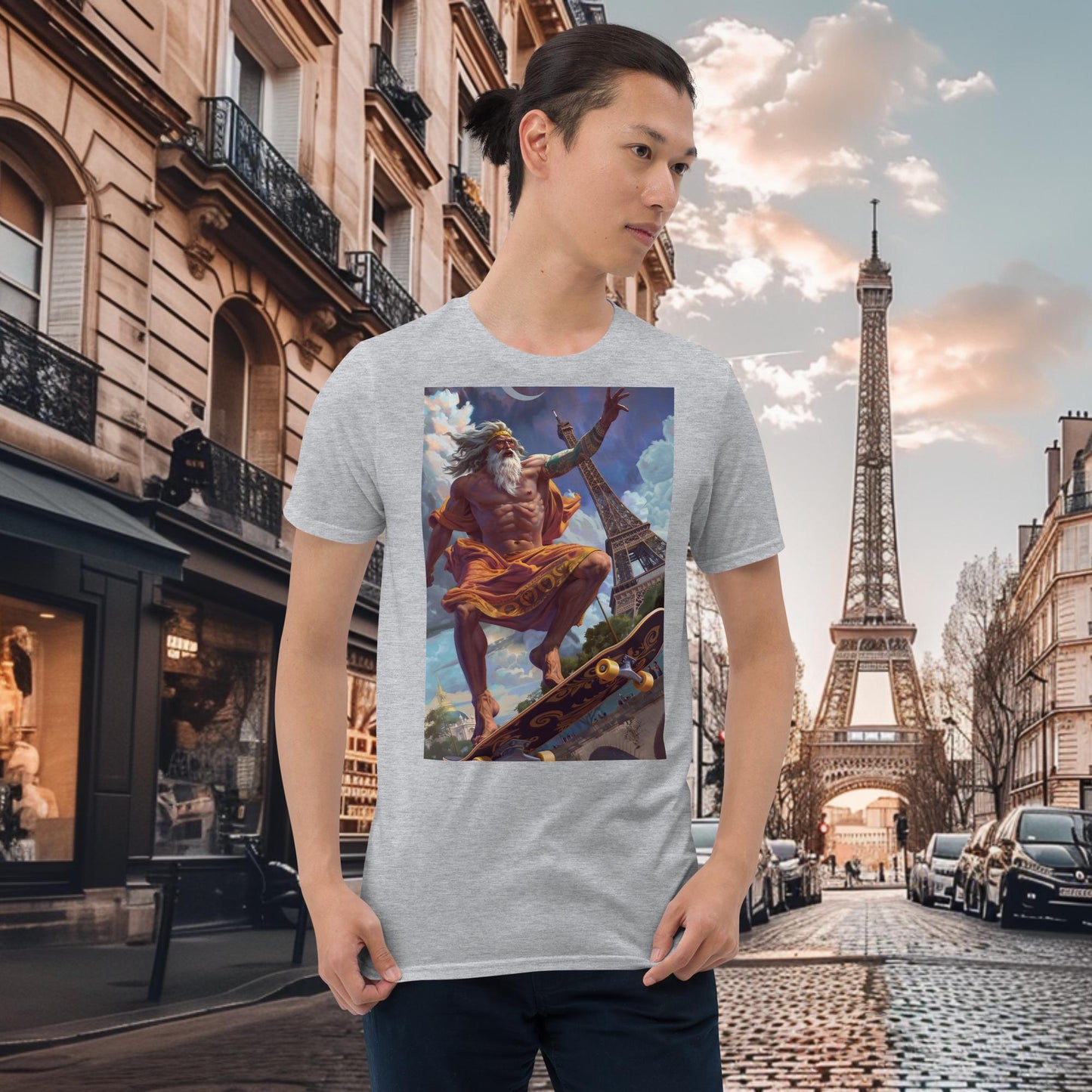 Olympische Spiele Paris Skateboarding Zeus T-Shirt