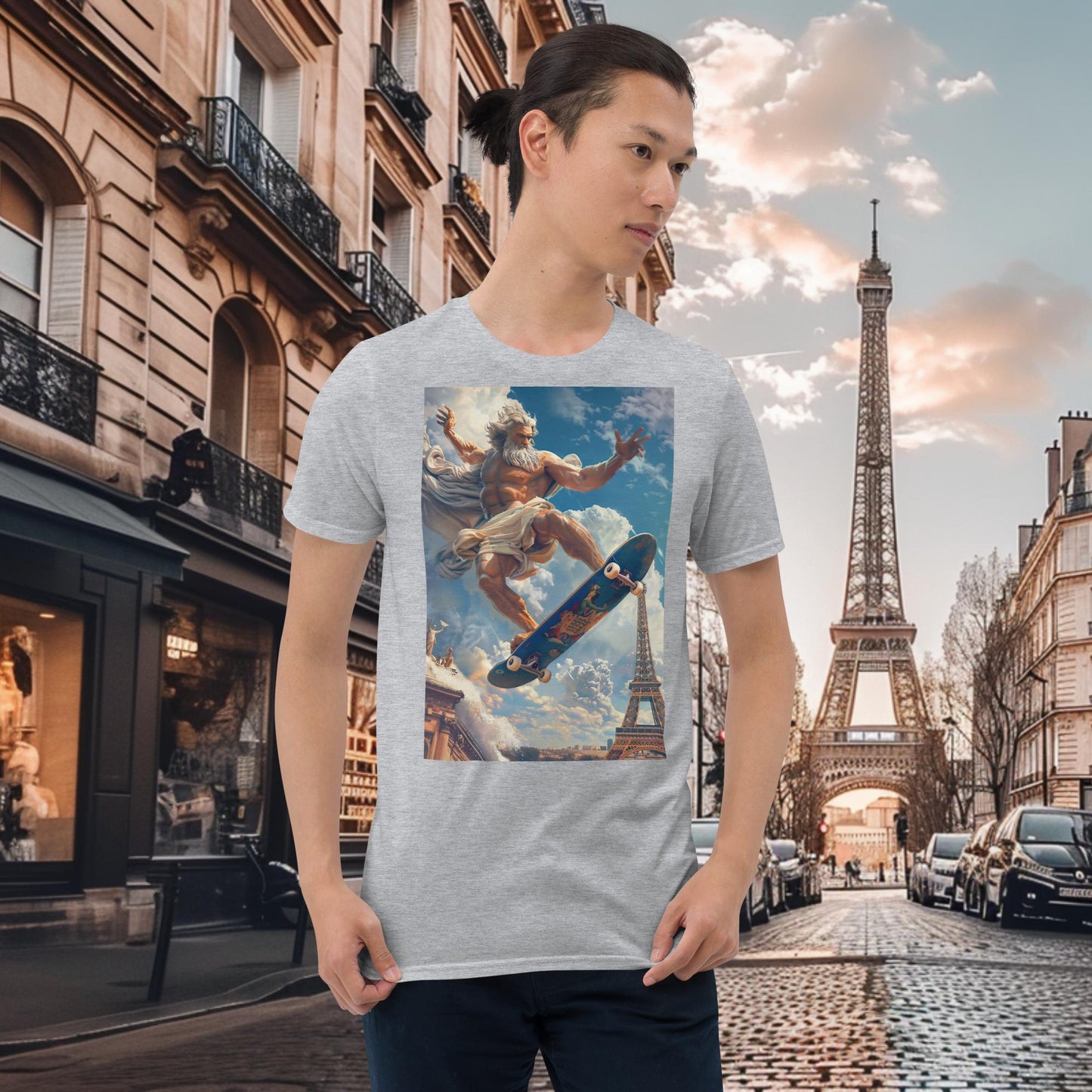 Paris Olympics Skateboarding Zeus T-Shirt